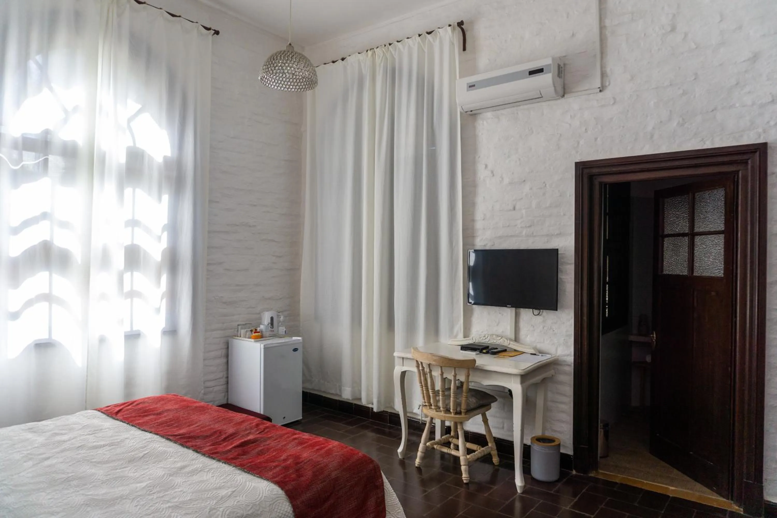 Bed in Santoral Restaurante y Posada Pet Friendly