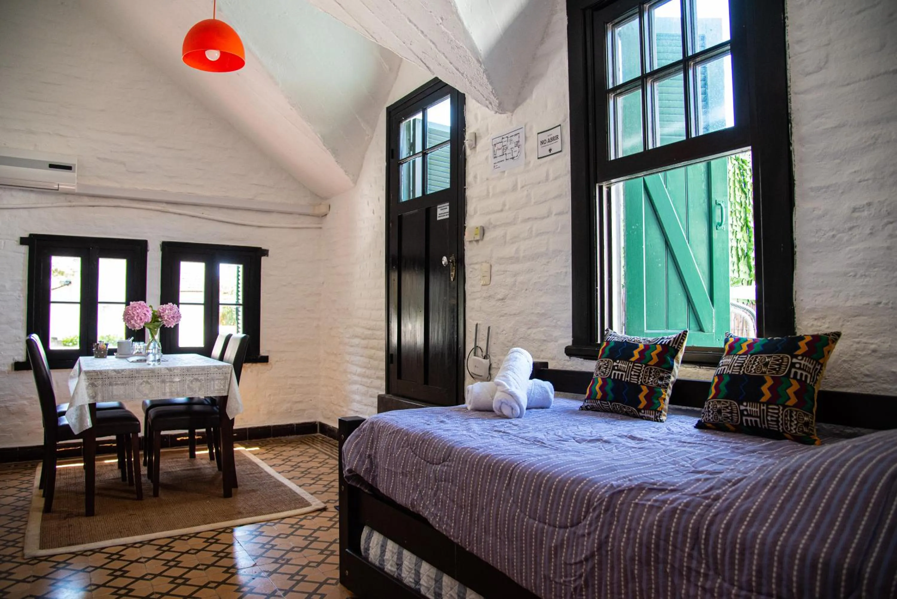 Bed in Santoral Restaurante y Posada Pet Friendly