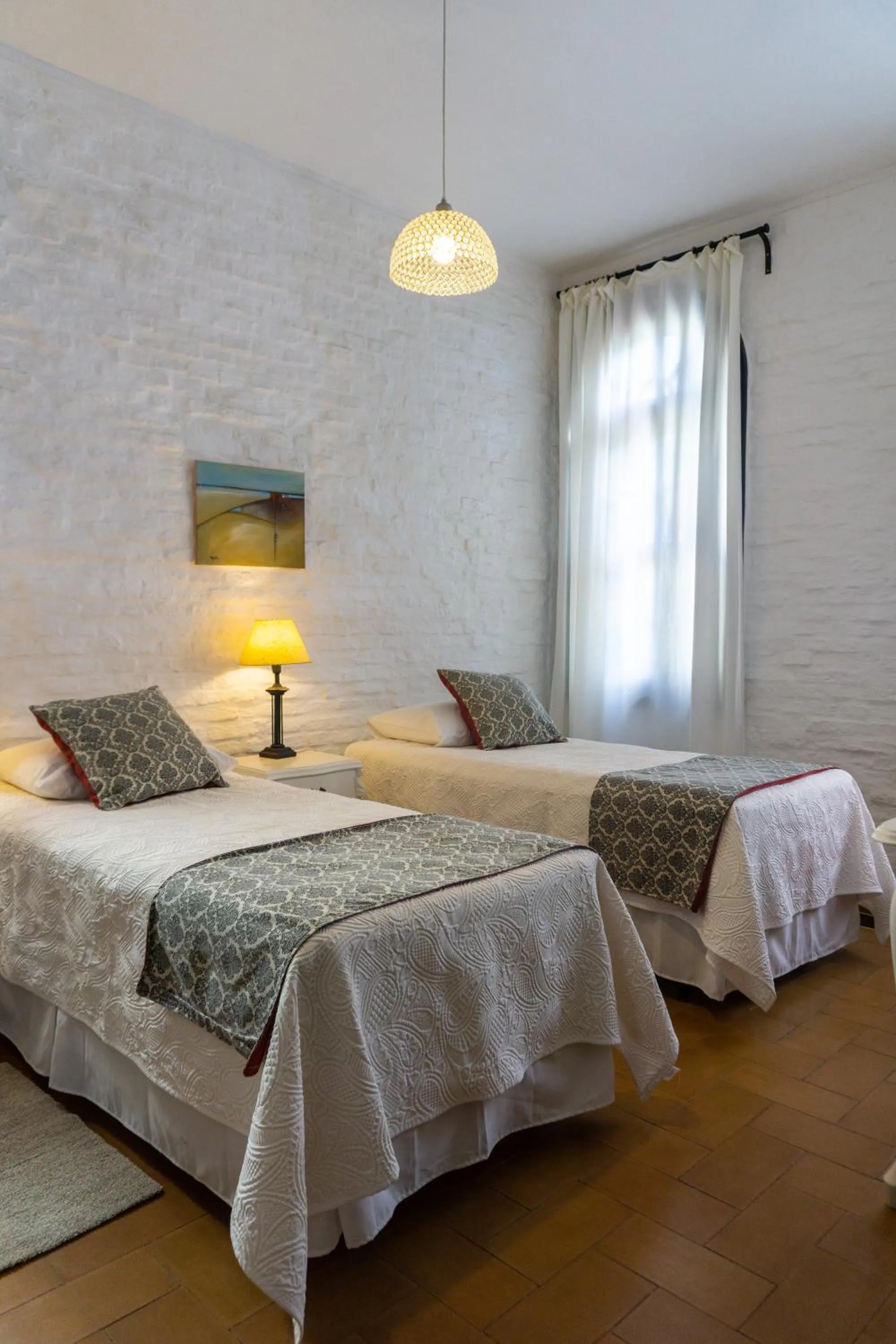 Bed in Santoral Restaurante y Posada Pet Friendly