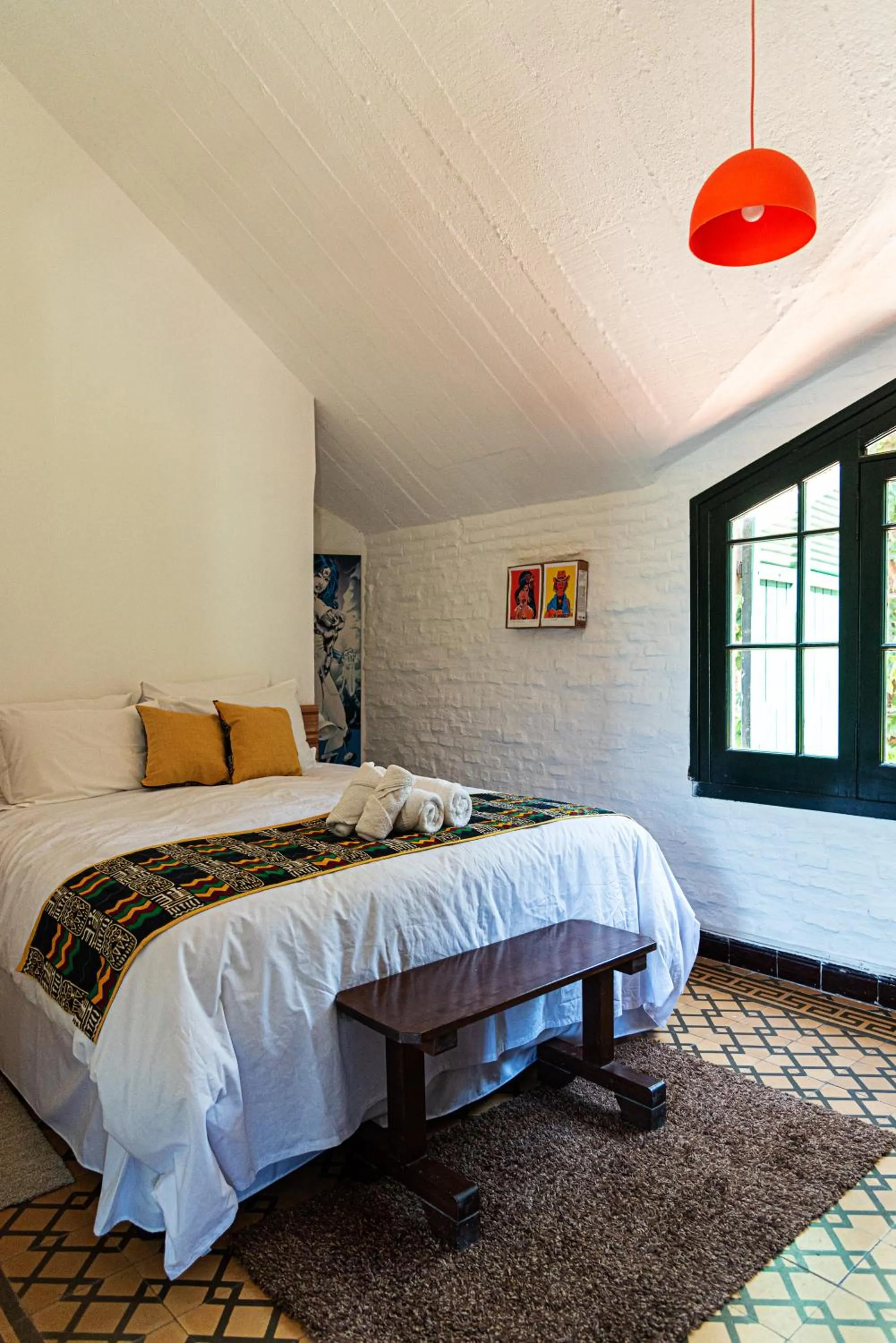 Bed in Santoral Restaurante y Posada Pet Friendly