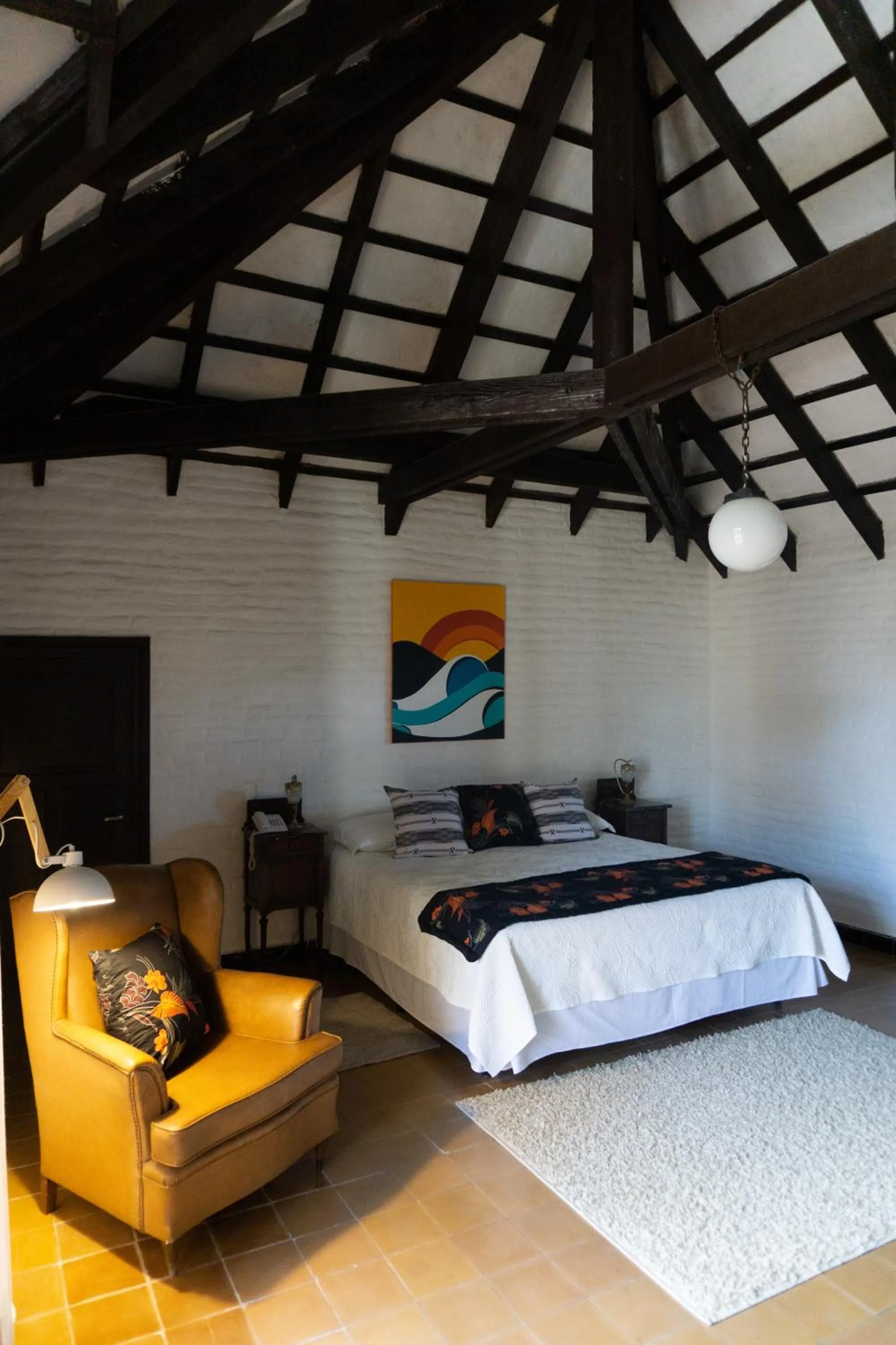 Bed in Santoral Restaurante y Posada Pet Friendly