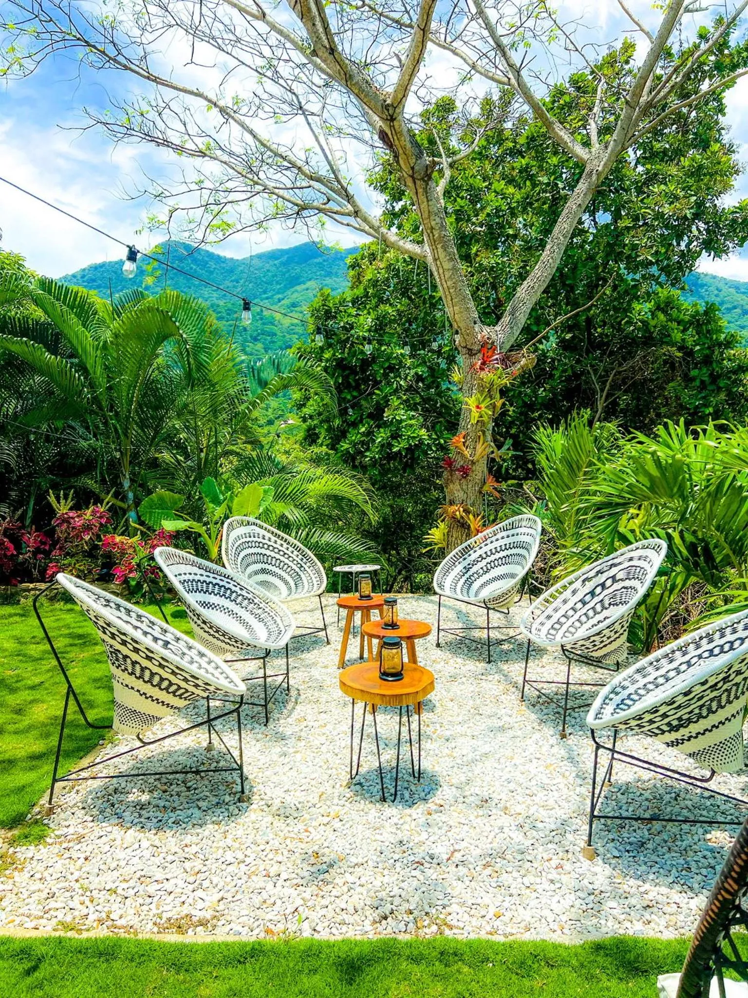Garden view in Villa Tayrona