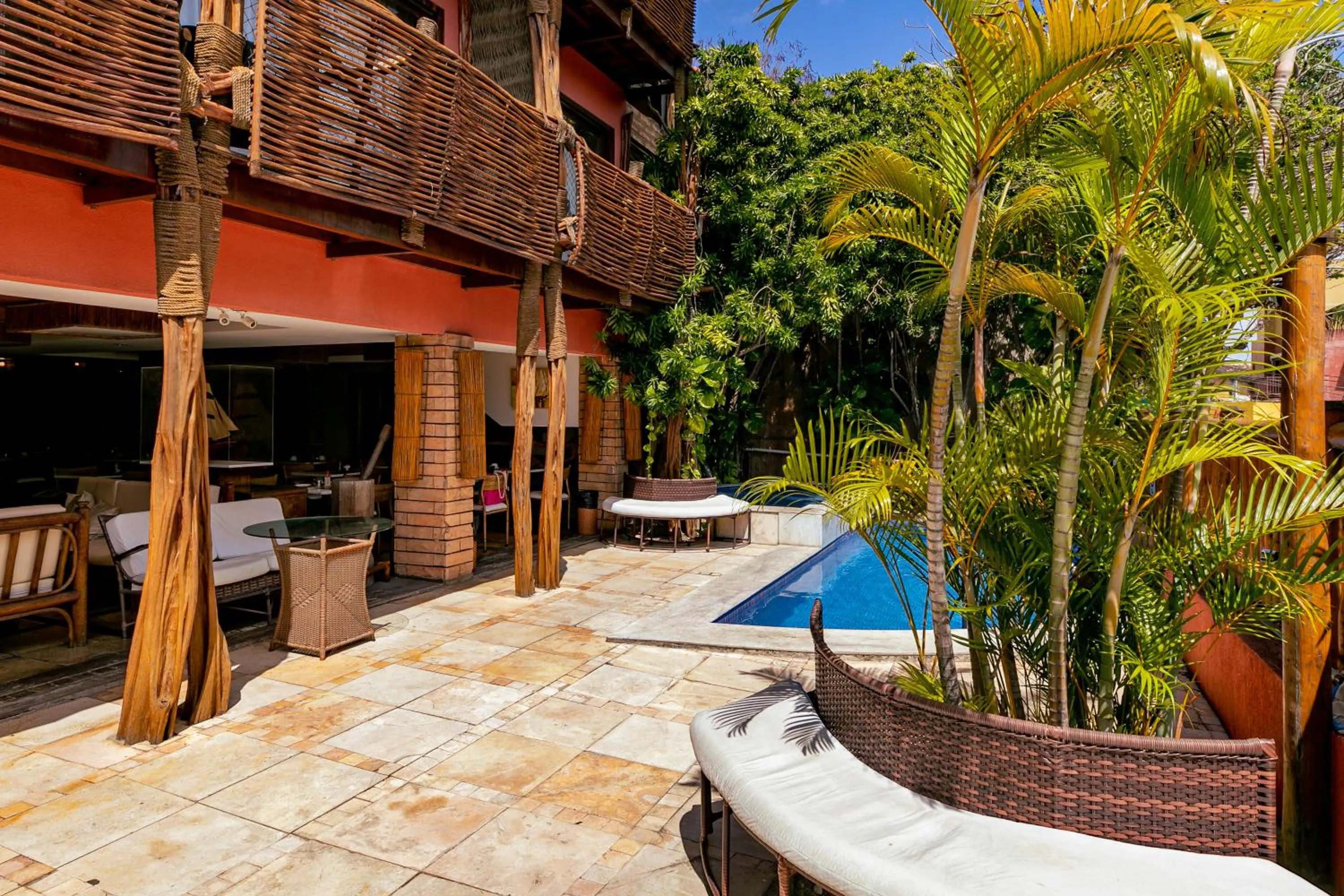 Pool view in Safari Natal Beach Hotel