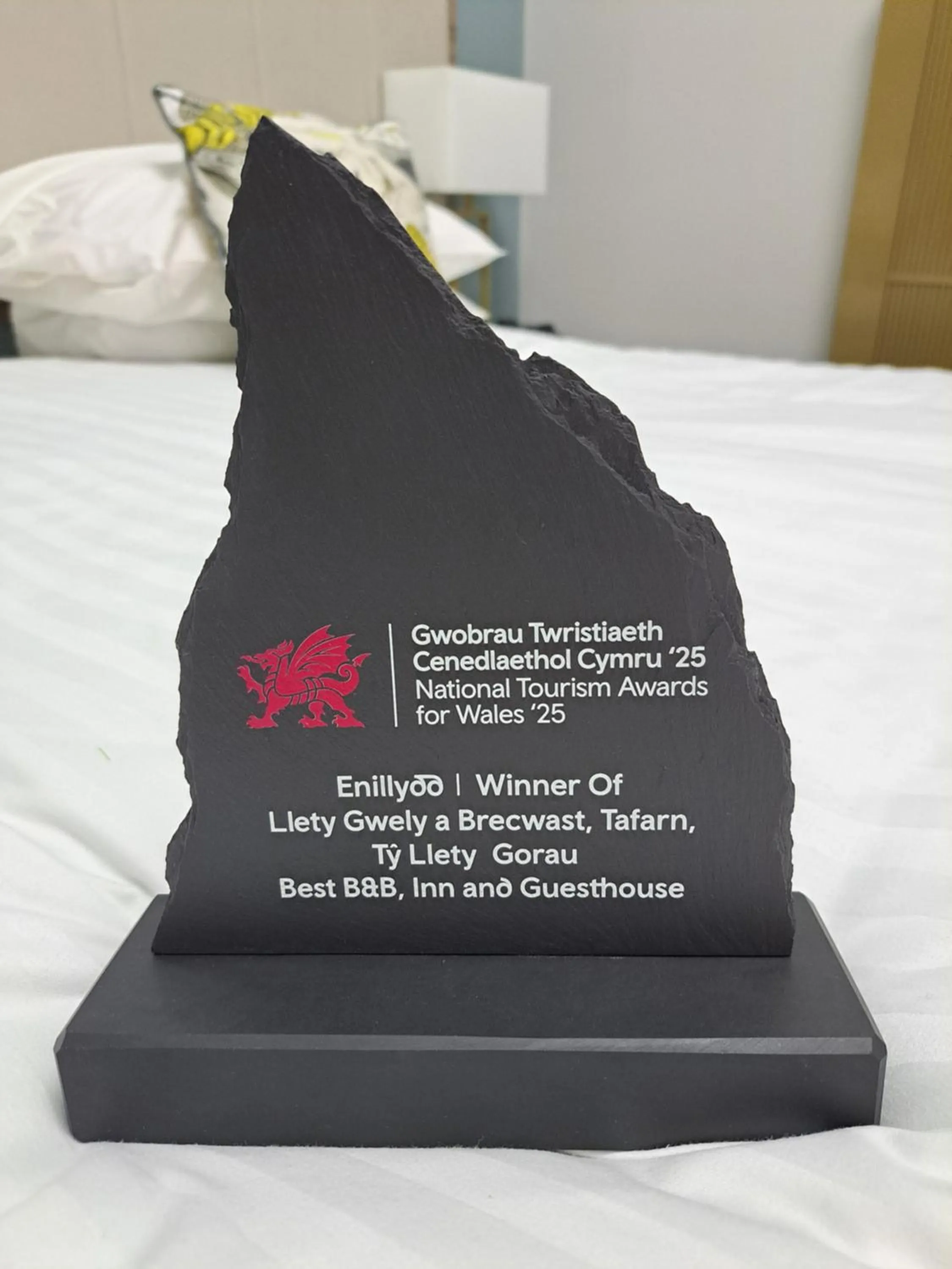 Certificate/Award in Glangwili Mansion - Luxury 5 star Bed & Breakfast