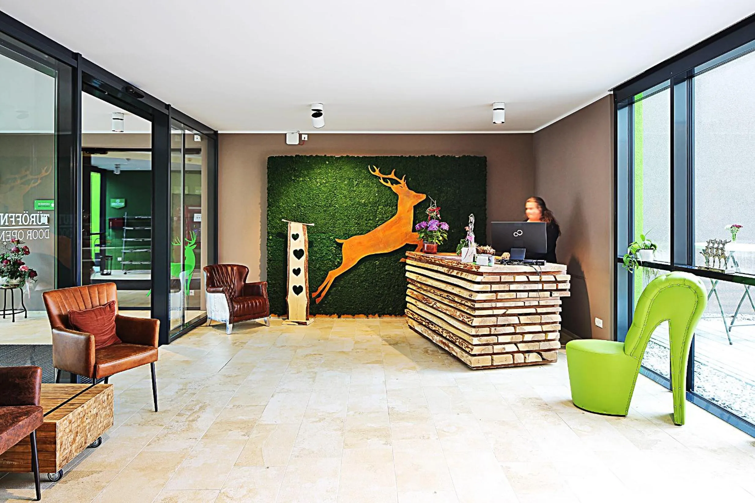 Lobby or reception in Green Deer Bavarian Hotel