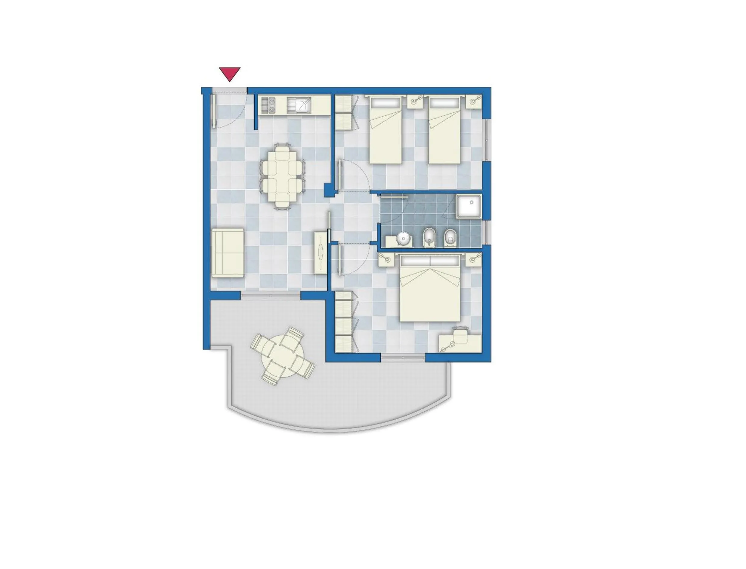 Floor plan in Mare Blu Residence