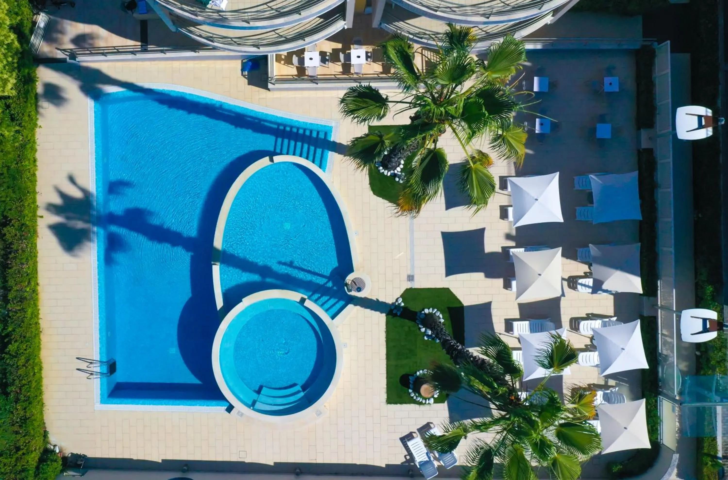 Pool view in Mare Blu Residence
