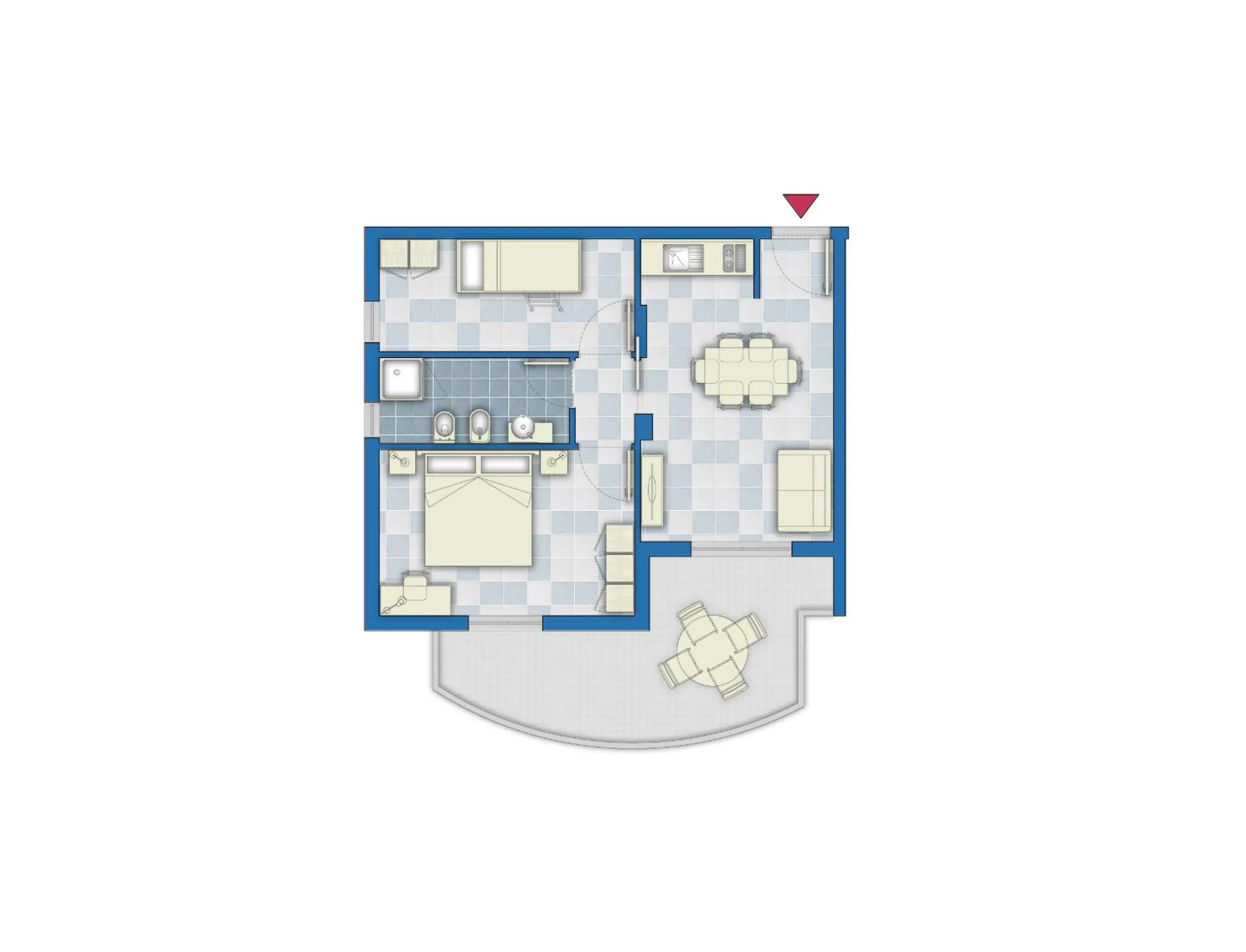 Floor plan in Mare Blu Residence