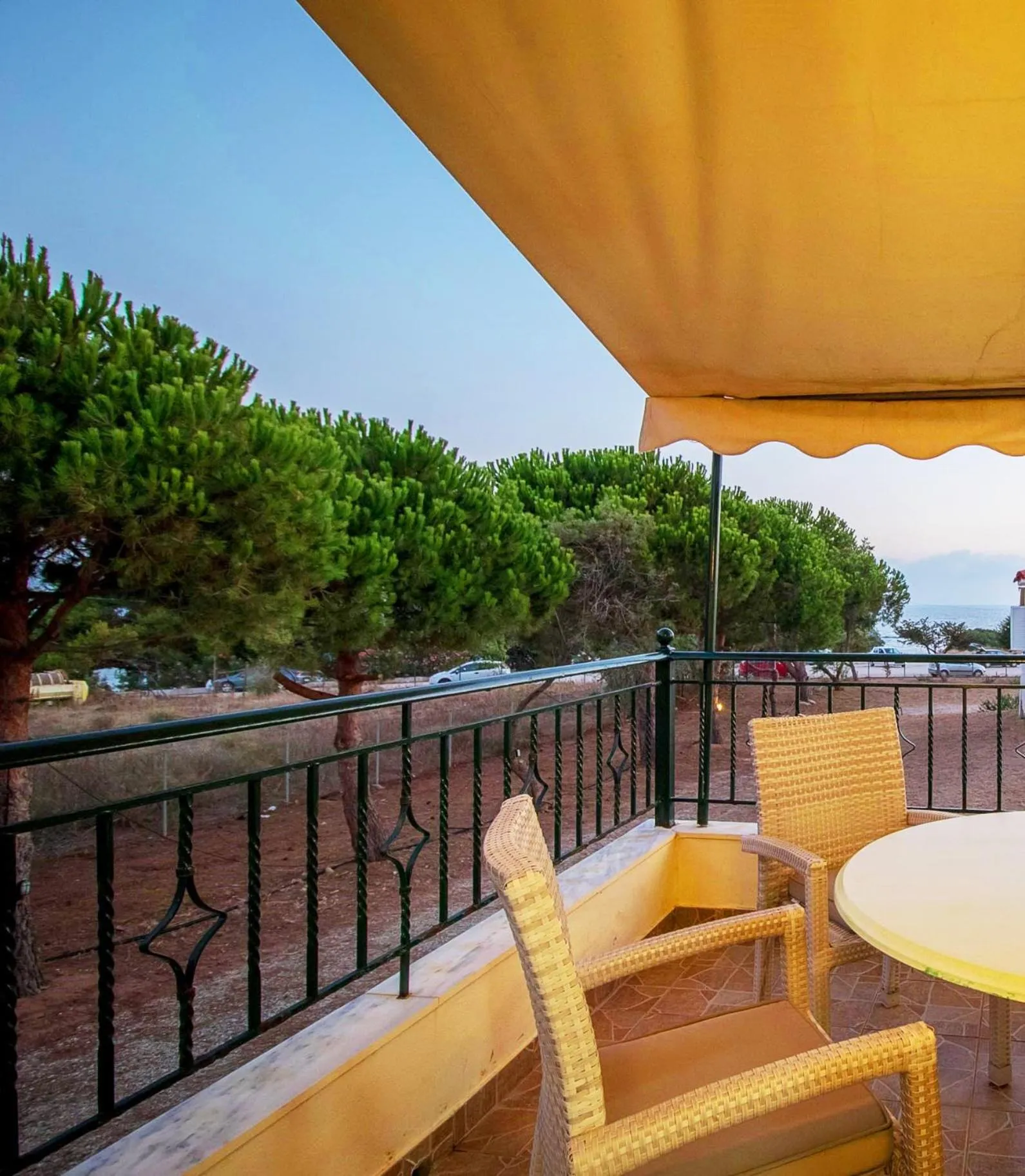 Balcony/Terrace in Romanos Beach Villas