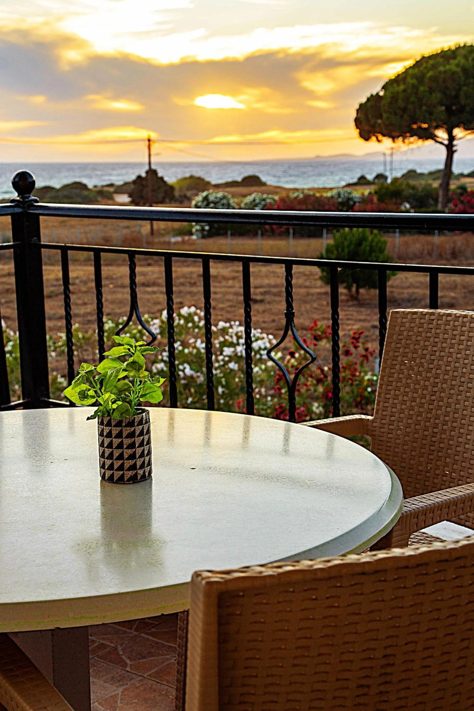 Balcony/Terrace in Romanos Beach Villas