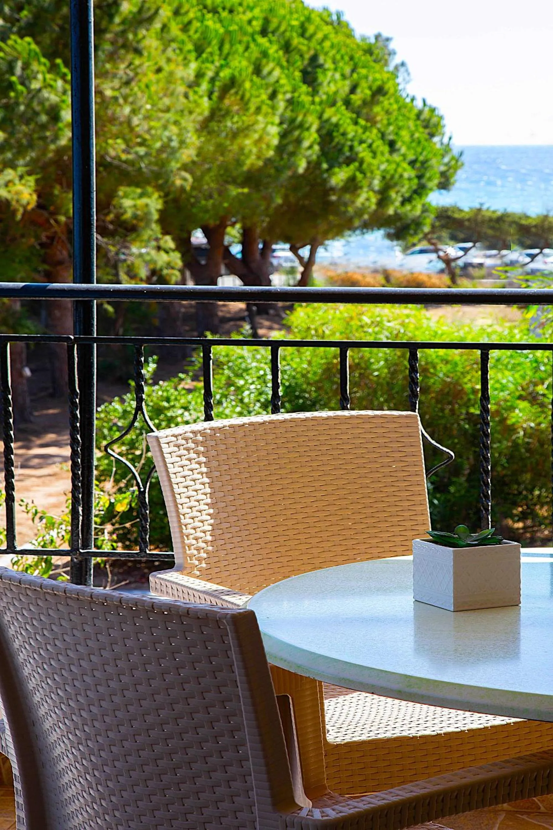 Balcony/Terrace in Romanos Beach Villas