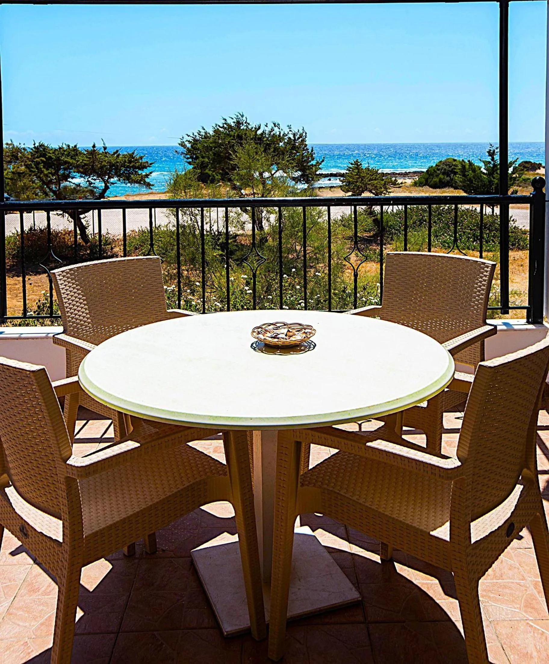 Balcony/Terrace in Romanos Beach Villas