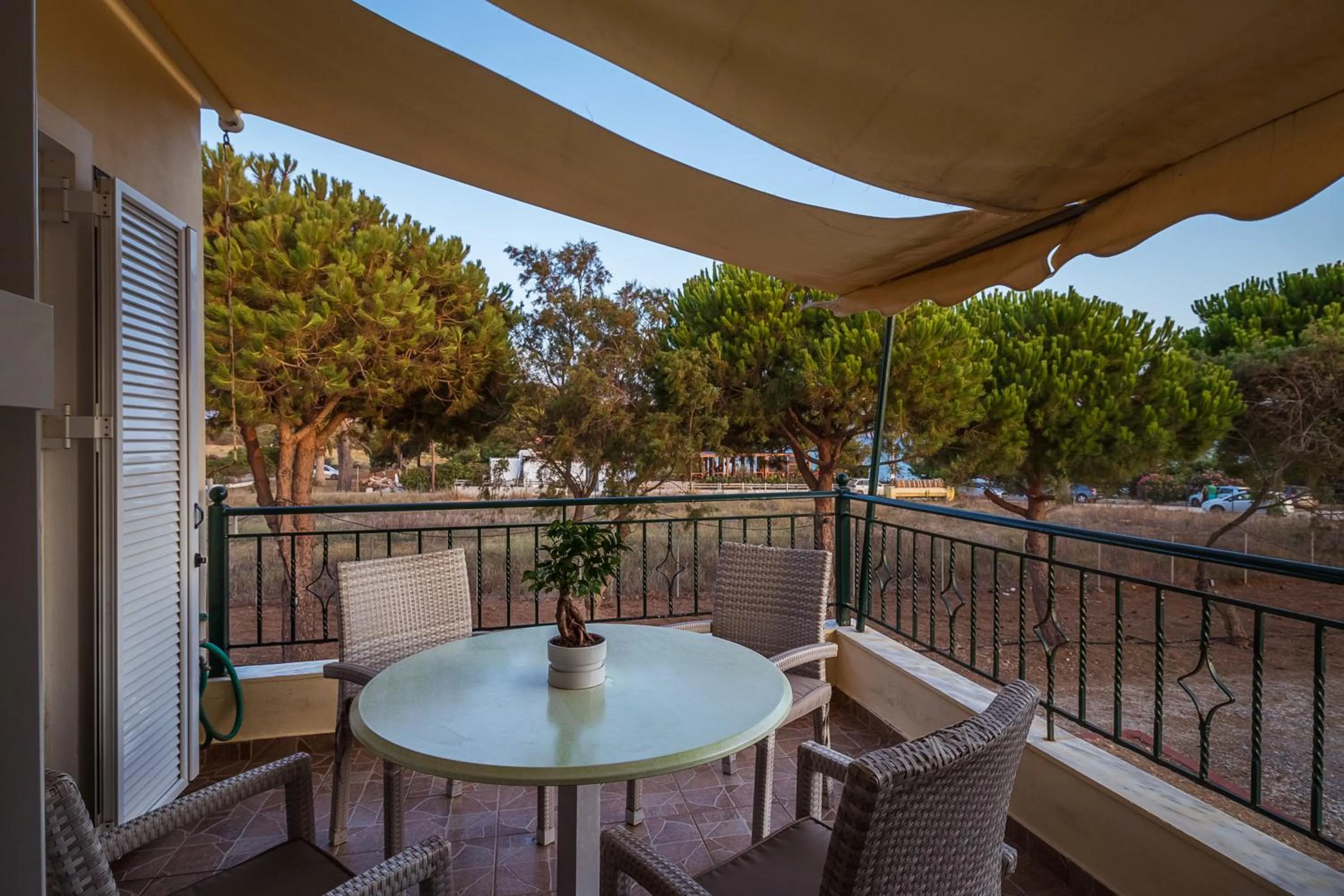 Balcony/Terrace in Romanos Beach Villas