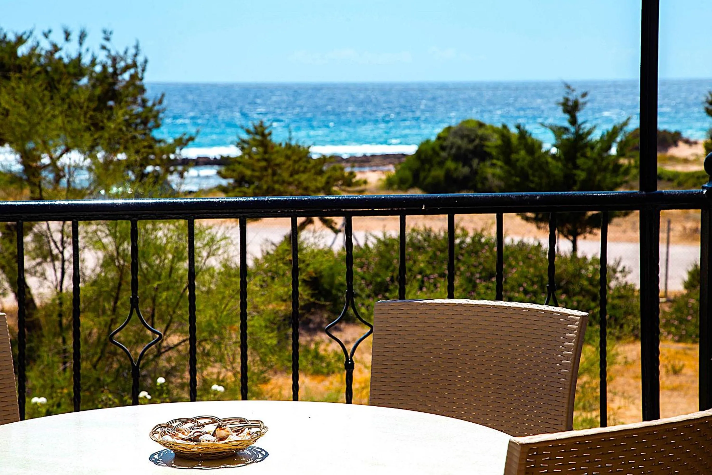 Balcony/Terrace in Romanos Beach Villas