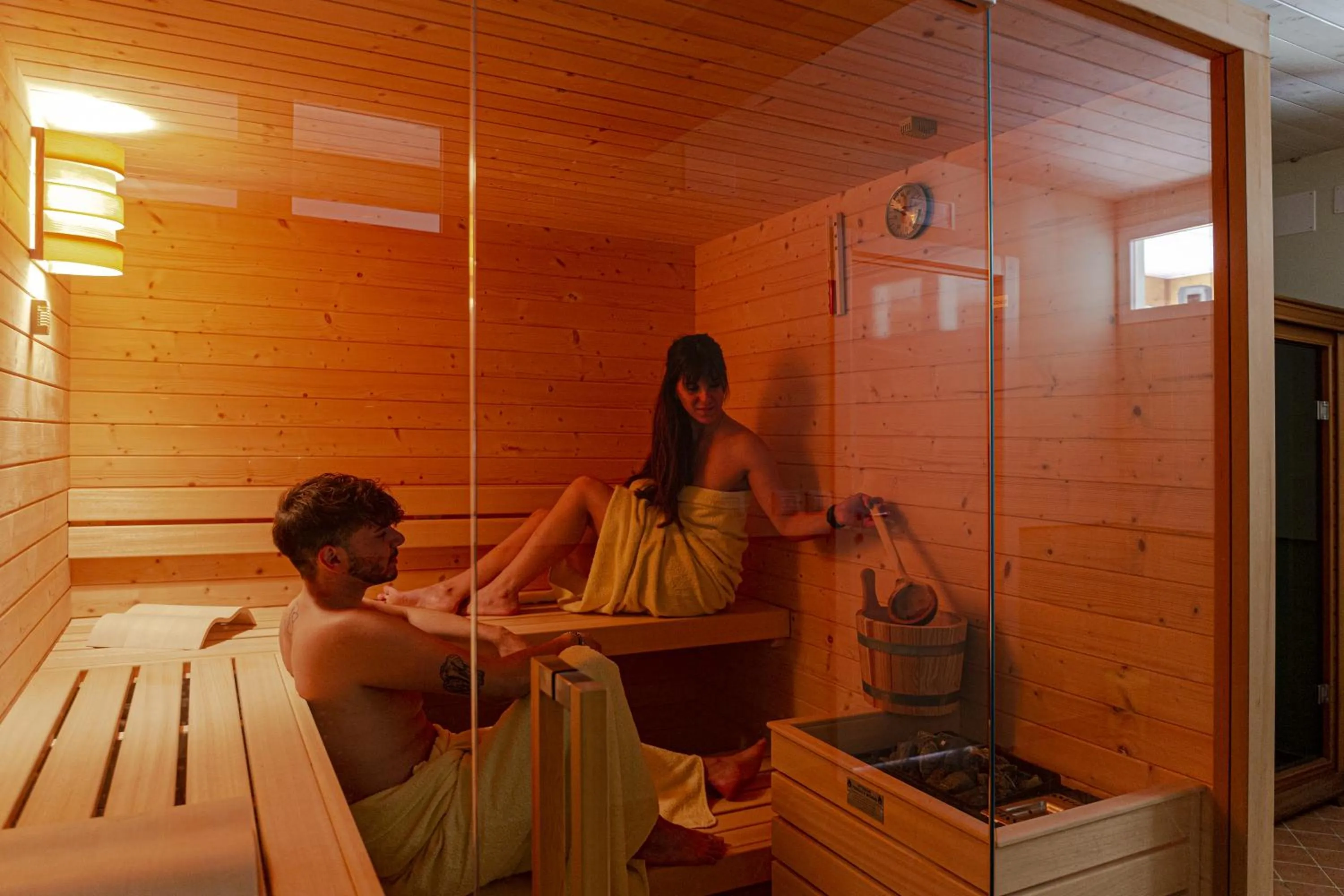 Sauna in Hotel Casale Milocca