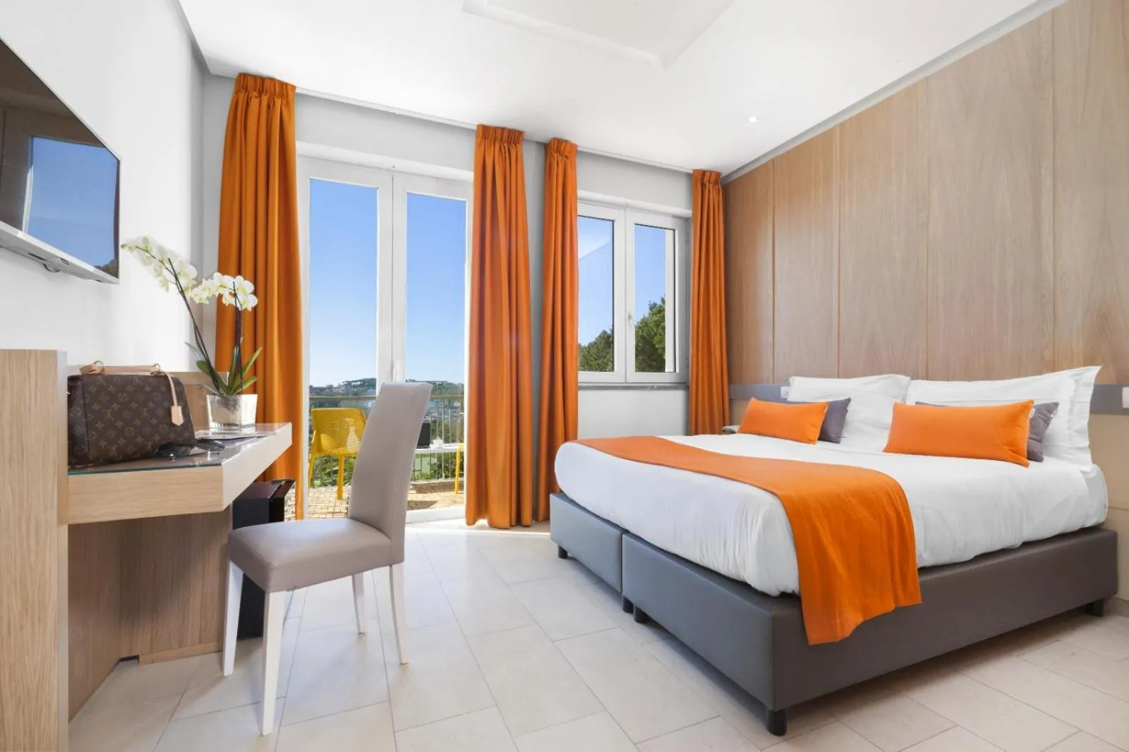 Bed in Hotel O Sole Mio