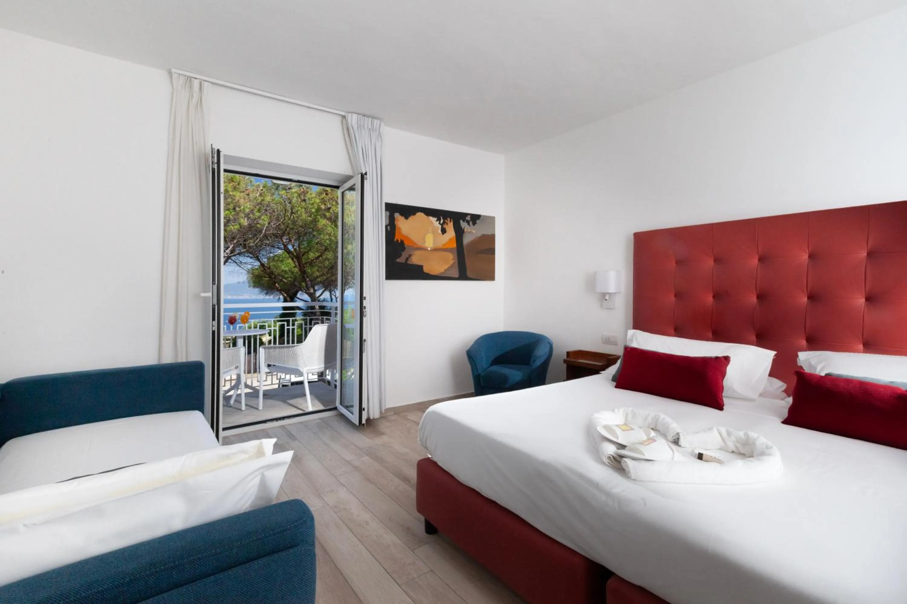 Bedroom, Bed in Hotel O Sole Mio