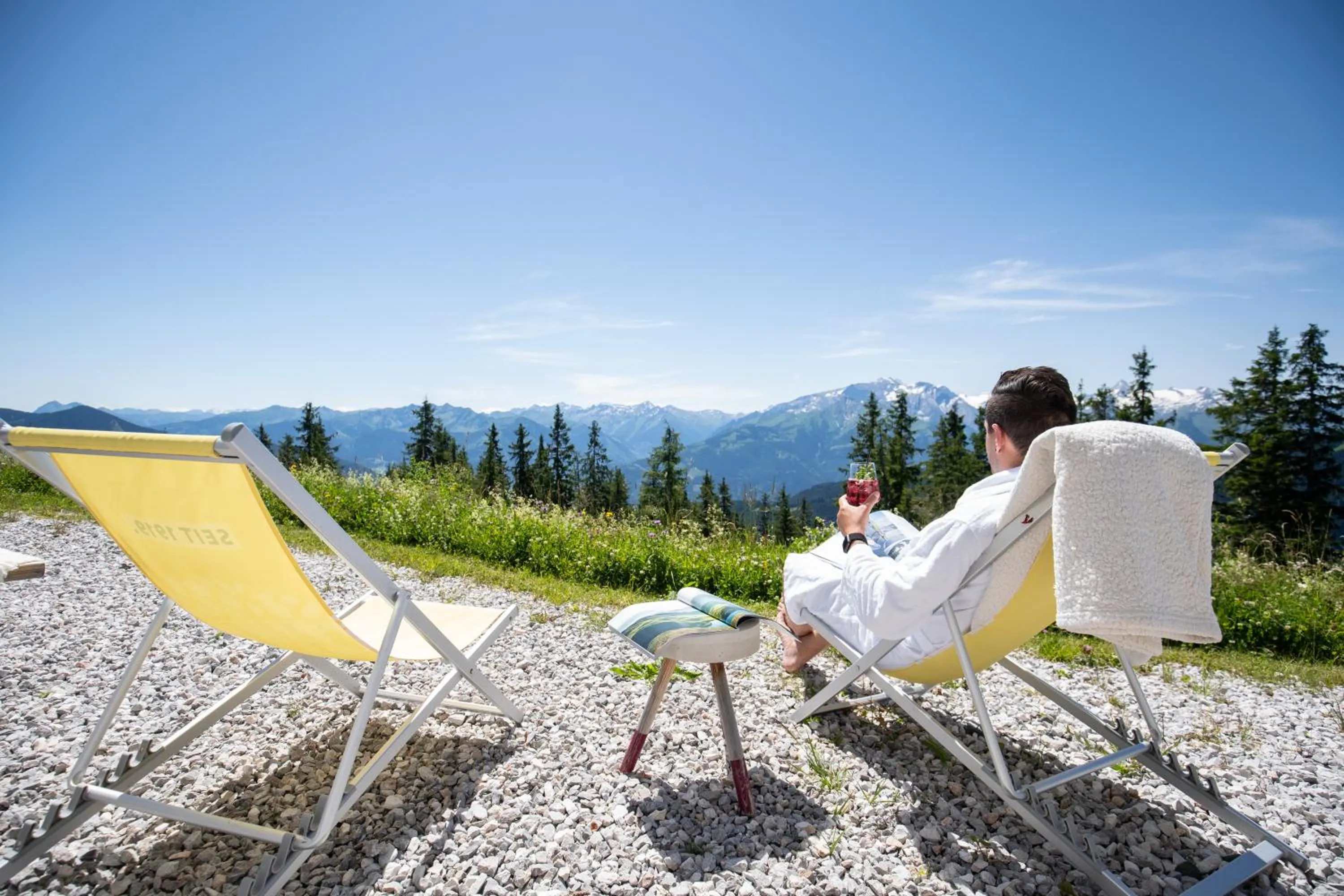 Balcony/Terrace in Schmiedhof Alm
