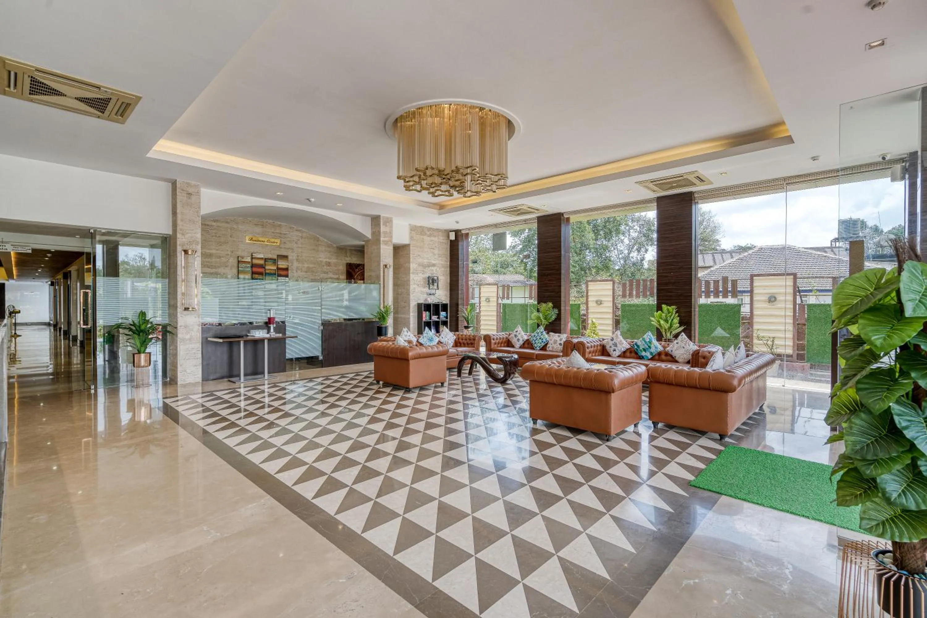 Seating area in Hotel Grand Visava Lonavala