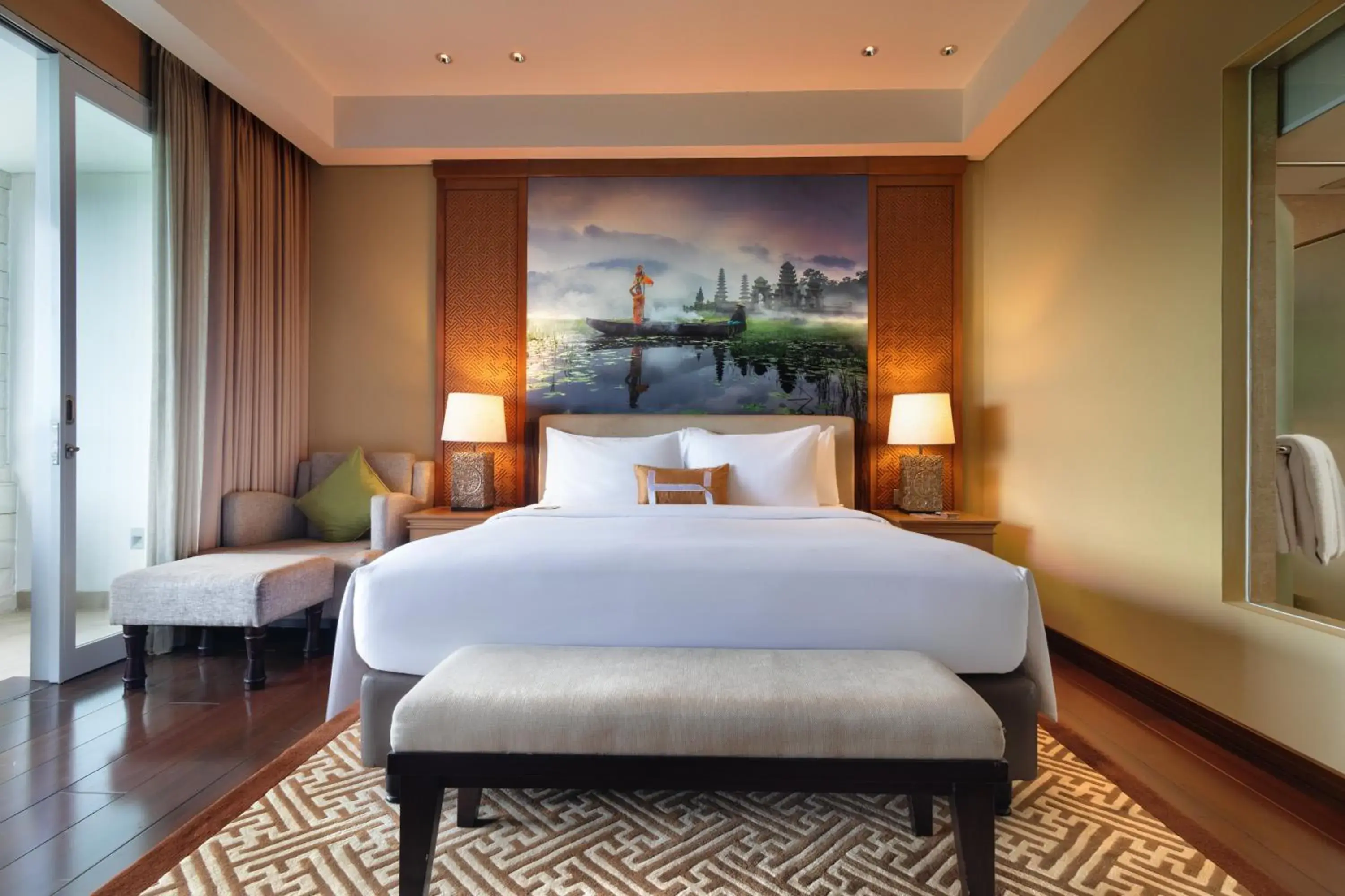 Deluxe Room, 1 Queen Bed, Mountain View includes FREE daily buffet breakfast, FREE guided morning trekking with our recreation attendant, FREE 1-time mini bar per stay, FREE daily refresh coffee and tea facility and 24-hour gym access. in Homm Saranam Baturiti Deluxe Room, 1 Queen Bed, Mountain View includes FREE daily buffet breakfast, FREE guided morning trekking with our recreation attendant, FREE 1-time mini bar per stay, FREE daily refresh coffee and tea facility and 24-hour gym access. in Homm Saranam Baturiti