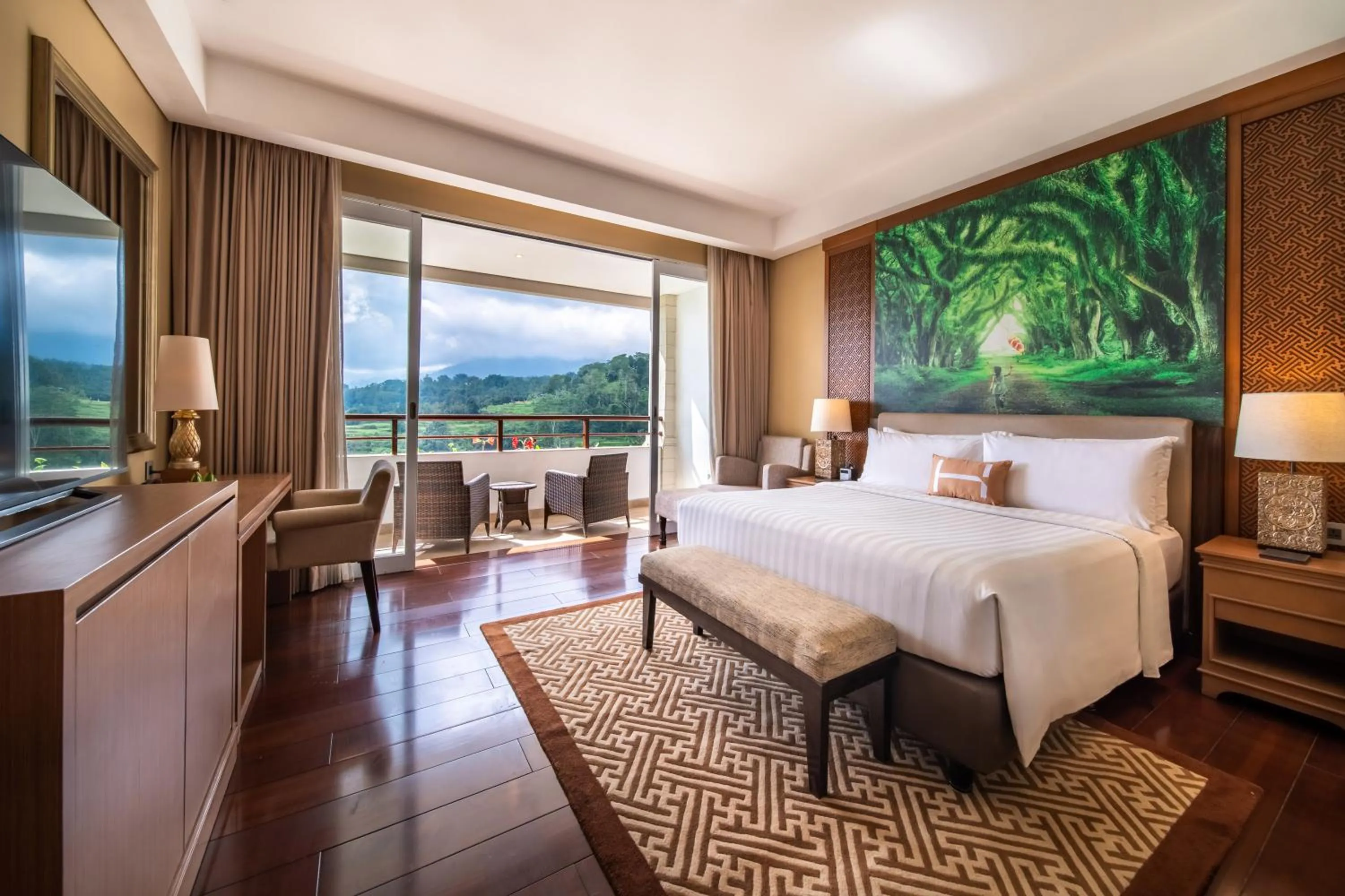 Photo of the whole room, Bed in Homm Saranam Baturiti