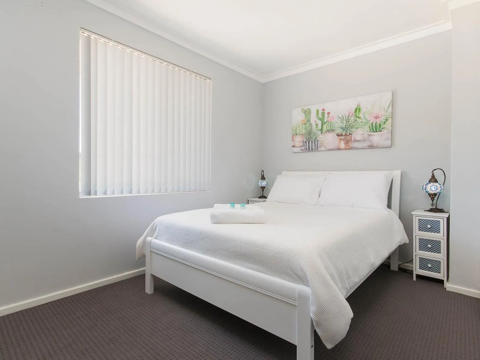 Bed in Twin Waters Caravan Park