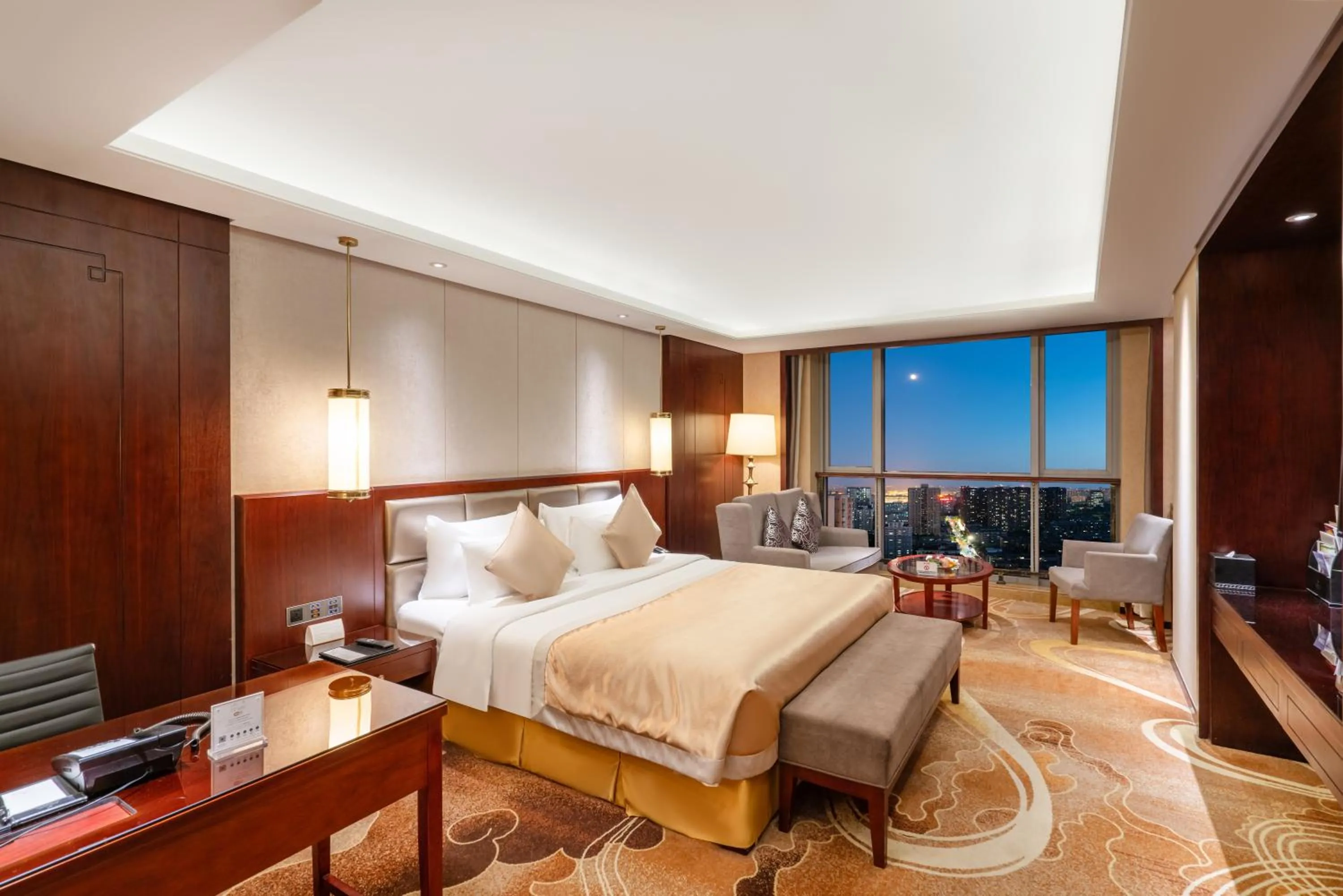 Bedroom, Bed in New Century Grand Hotel