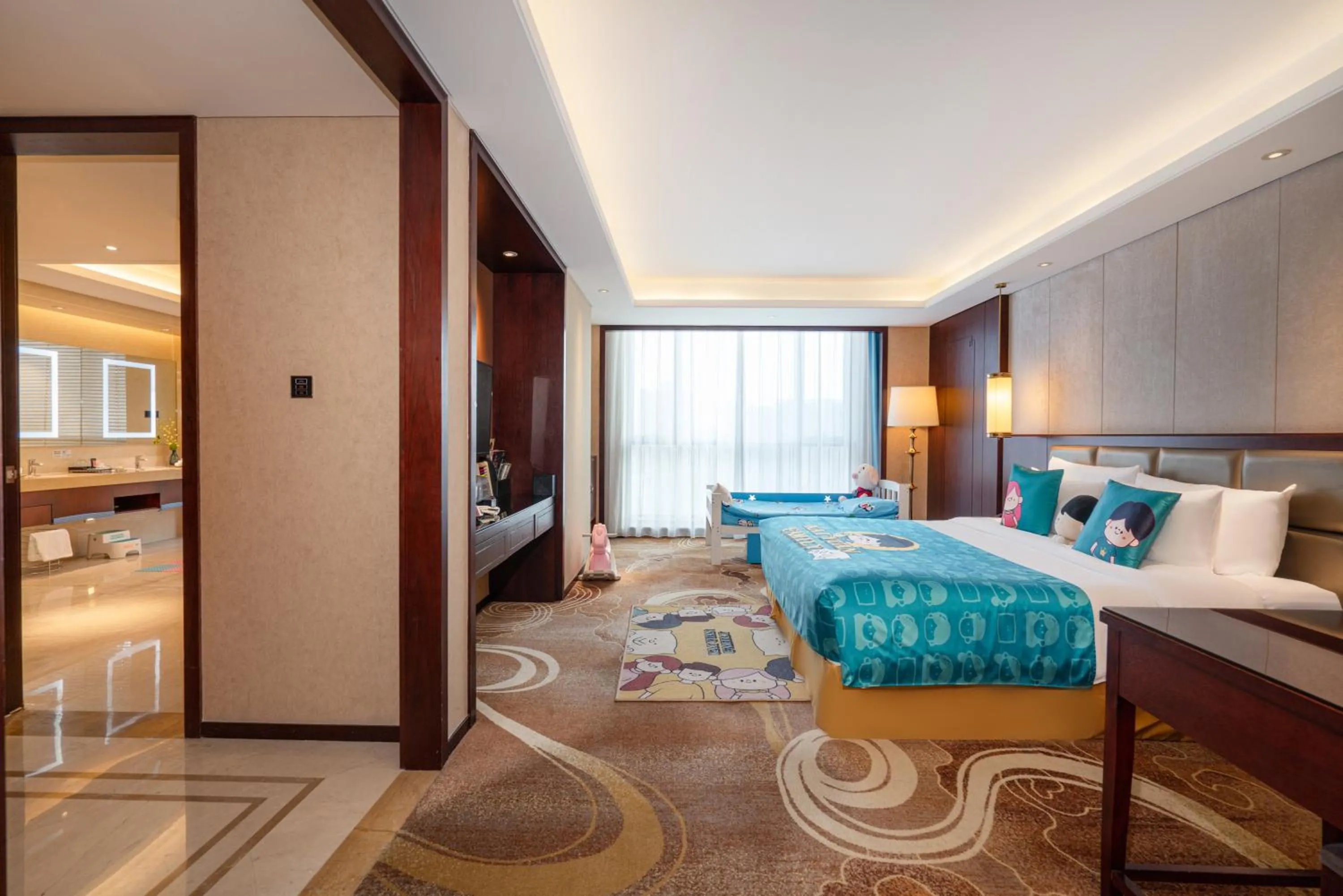 Bed in New Century Grand Hotel