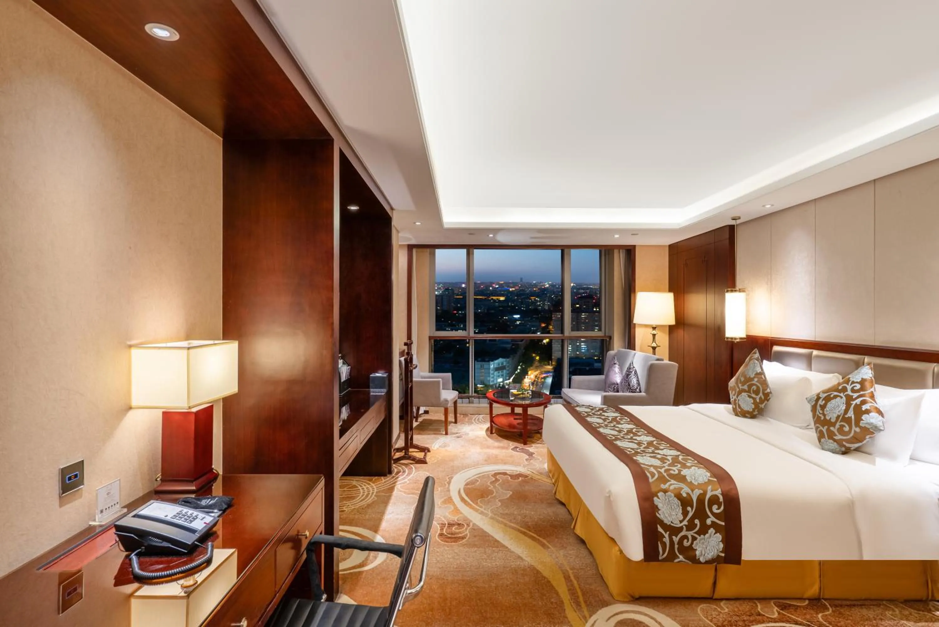 Bedroom, Bed in New Century Grand Hotel