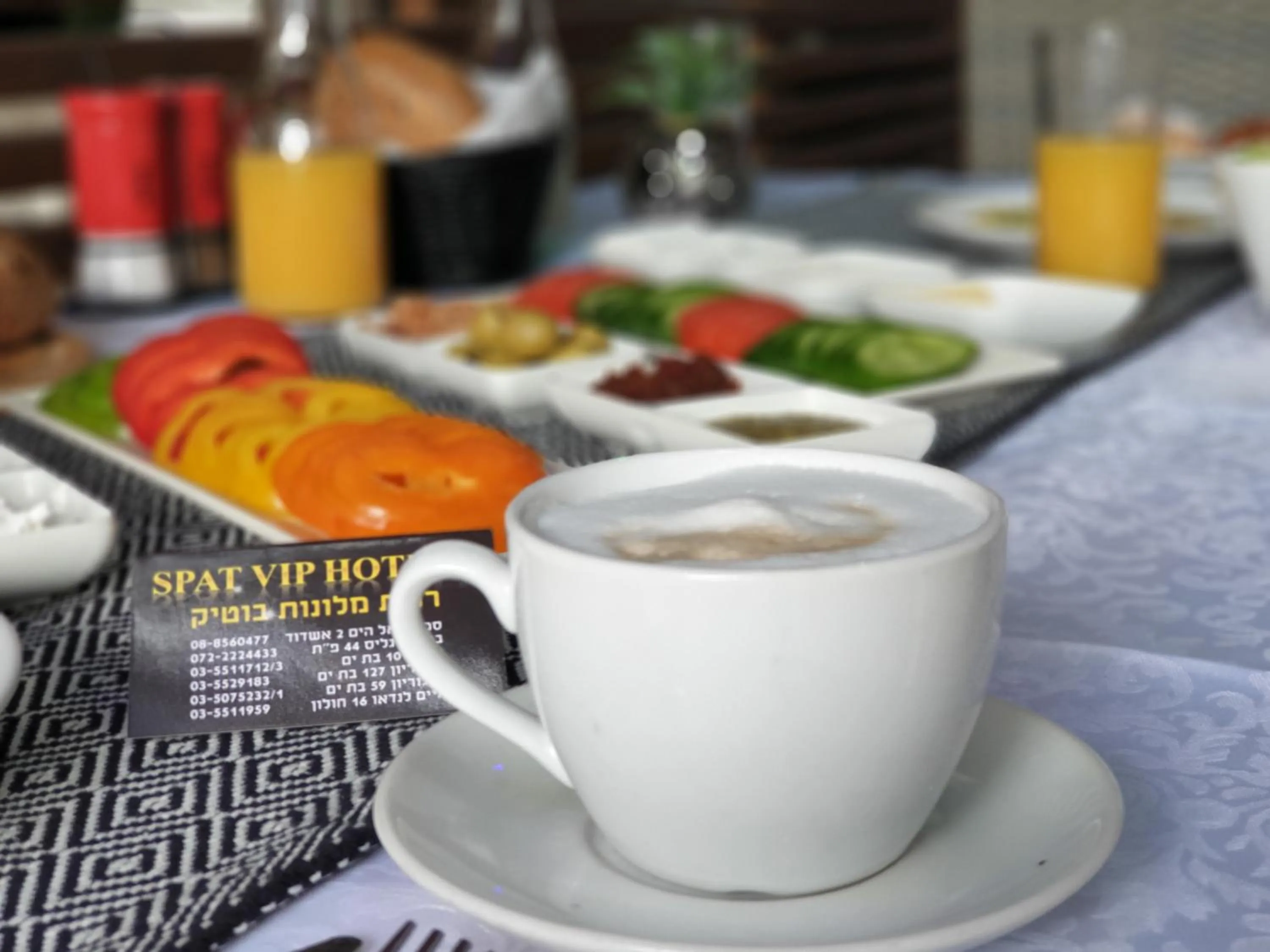 Italian breakfast in Spat Beach