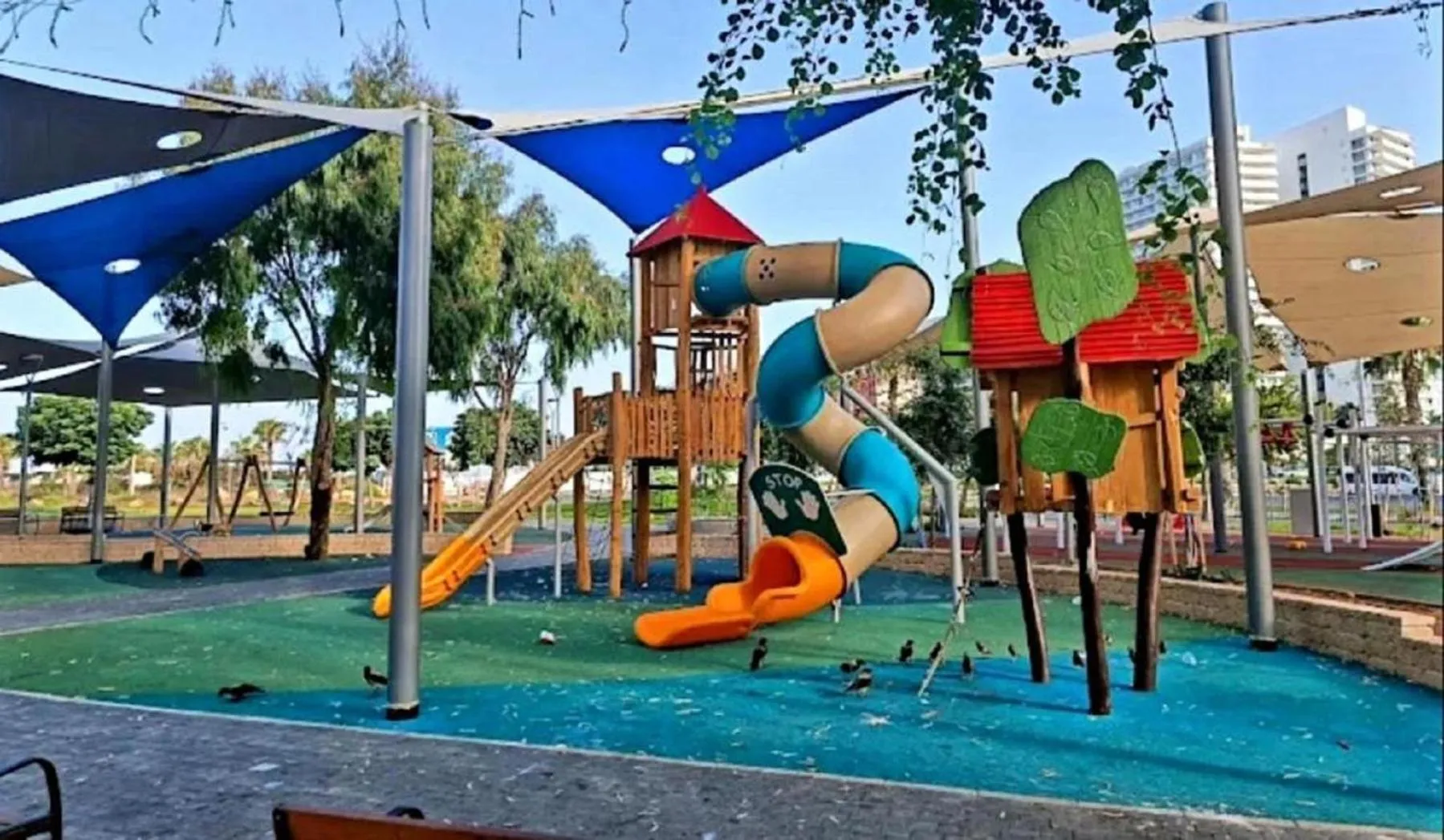 Children play ground in Spat Beach