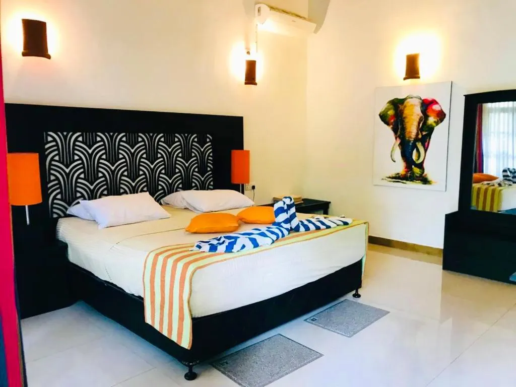 Bedroom, Bed in Flower Garden Eco Village