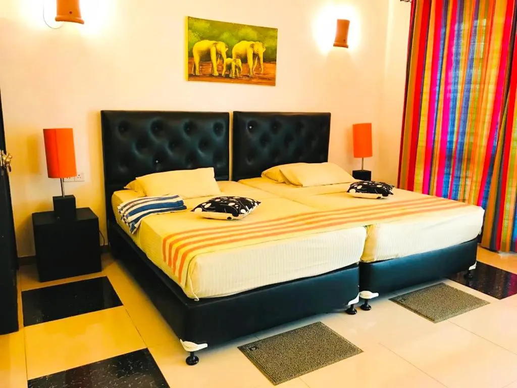 Bedroom, Bed in Flower Garden Eco Village