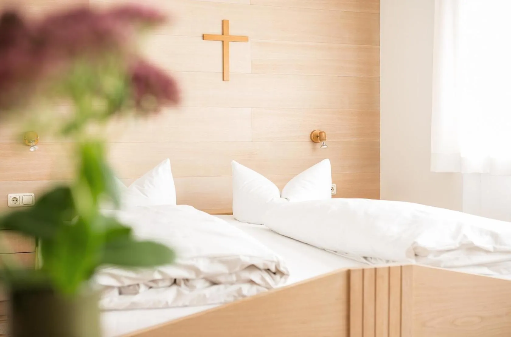 Photo of the whole room, Bed in Gästehaus Meusburger