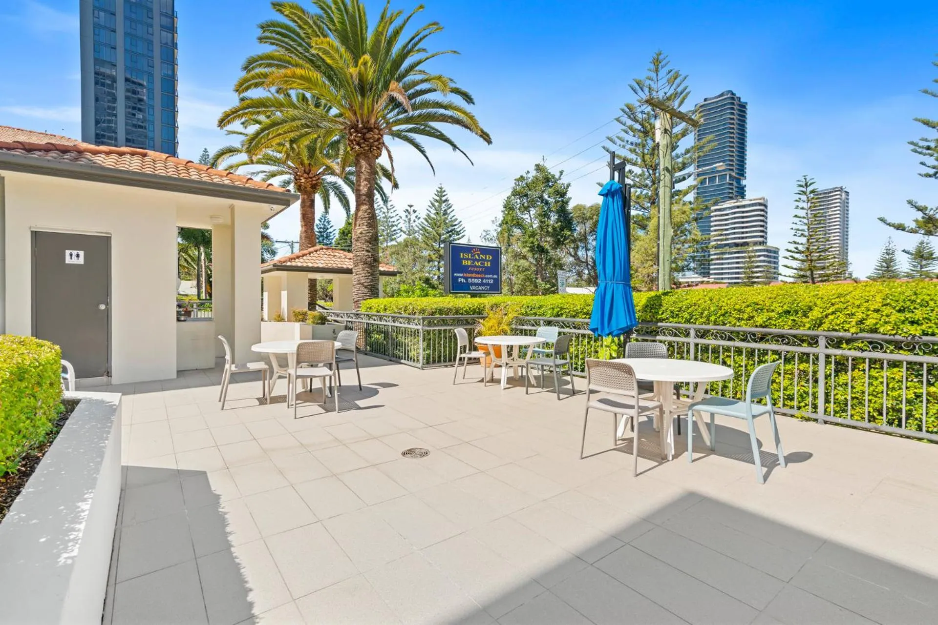 Patio in Island Beach Resort