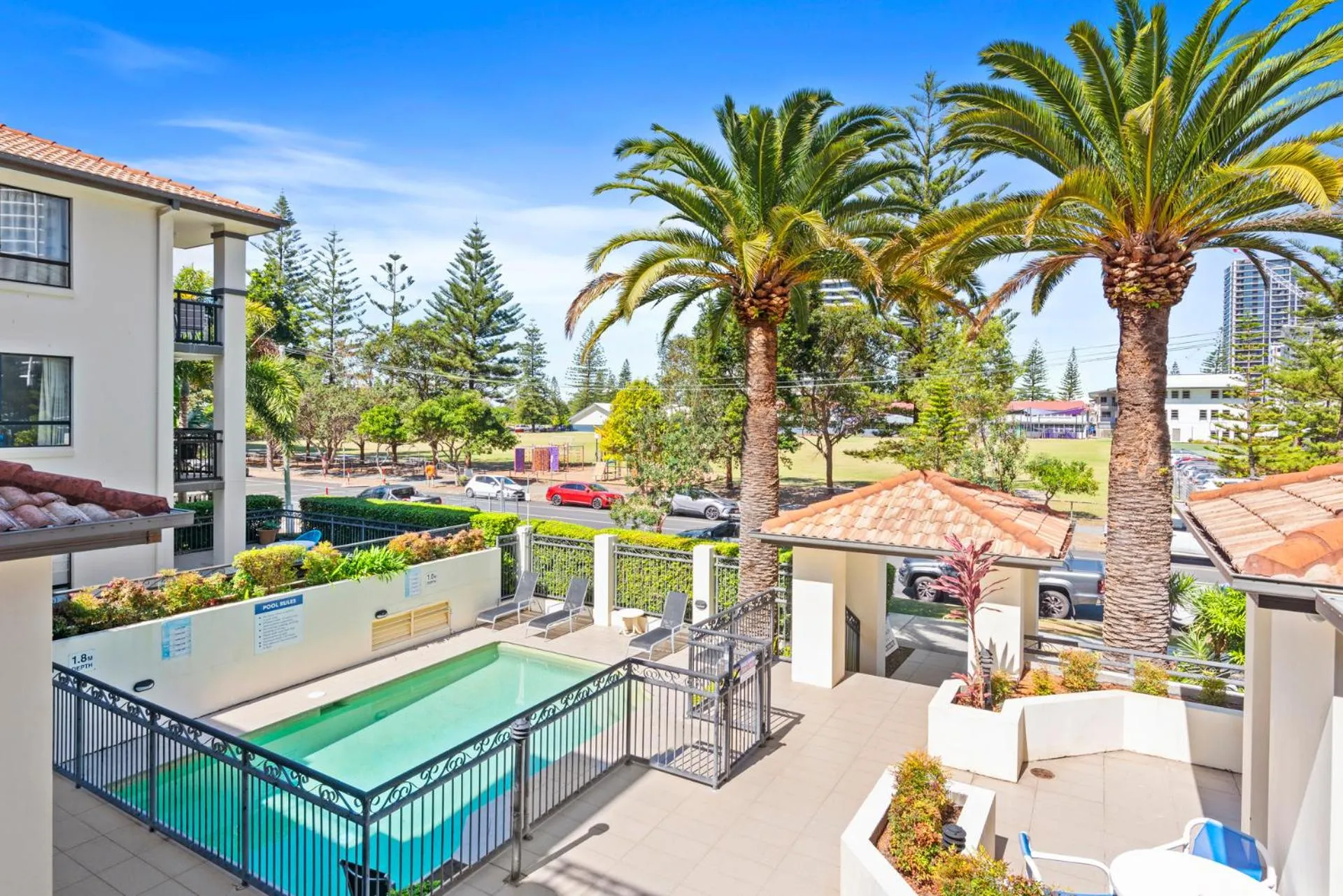 Swimming pool in Island Beach Resort