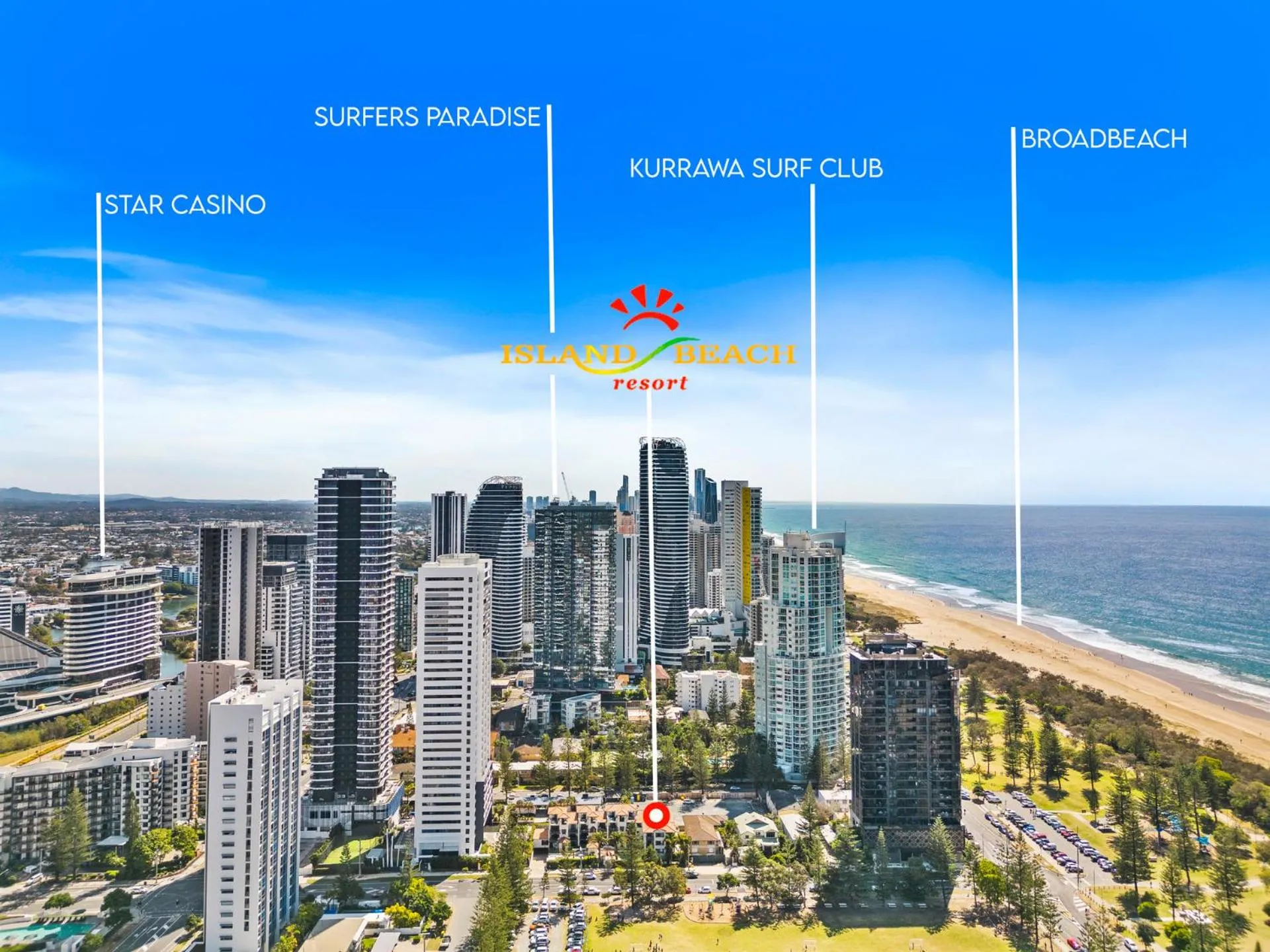 Bird's eye view in Island Beach Resort