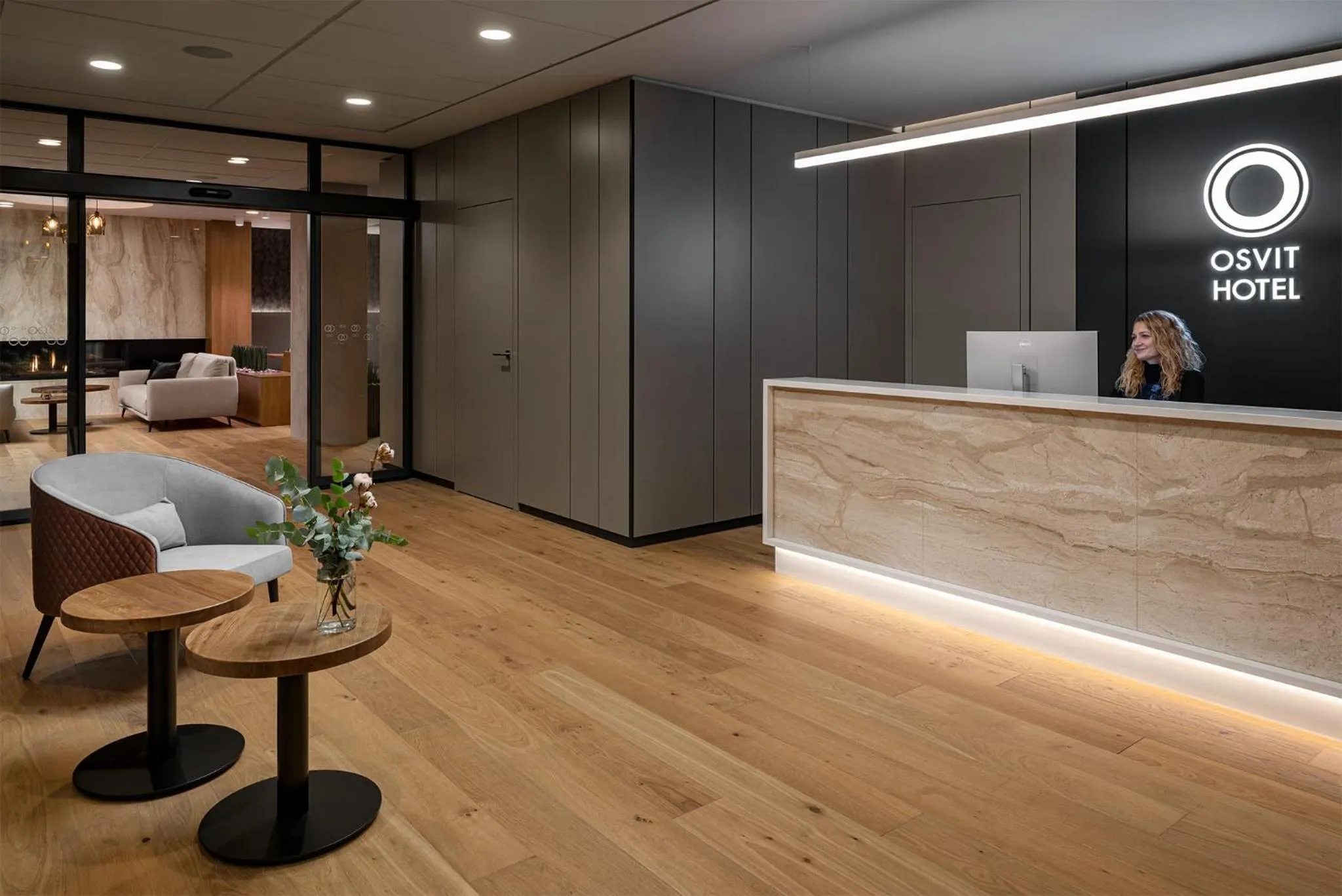 Property logo or sign in Hotel Osvit