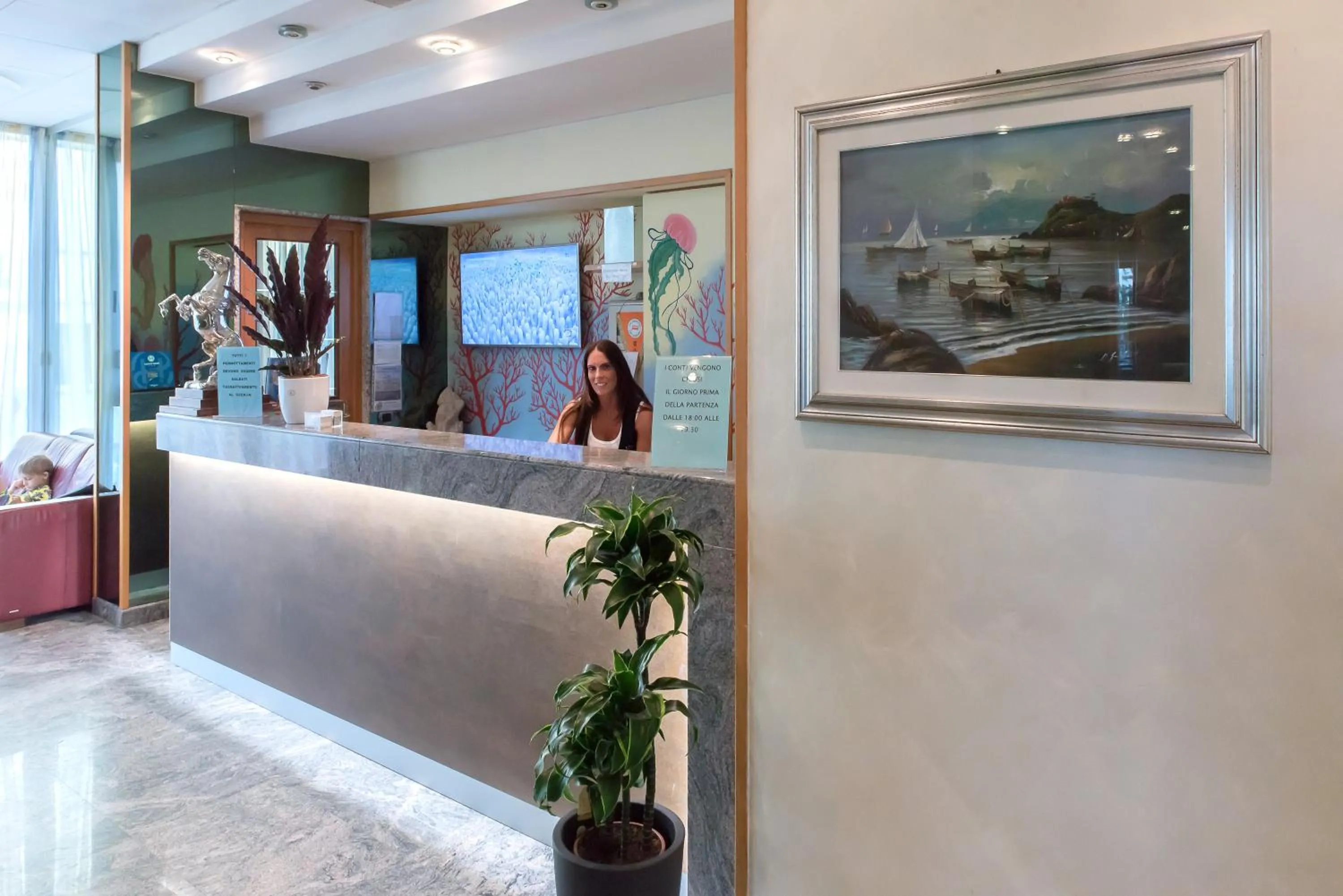 Lobby or reception in Hotel Soraya