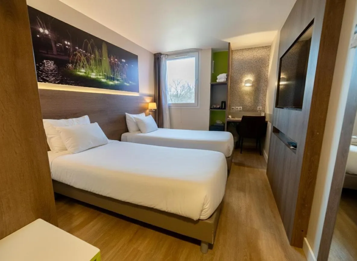 Bedroom, Bed in Best Western Hotelio Montpellier Sud