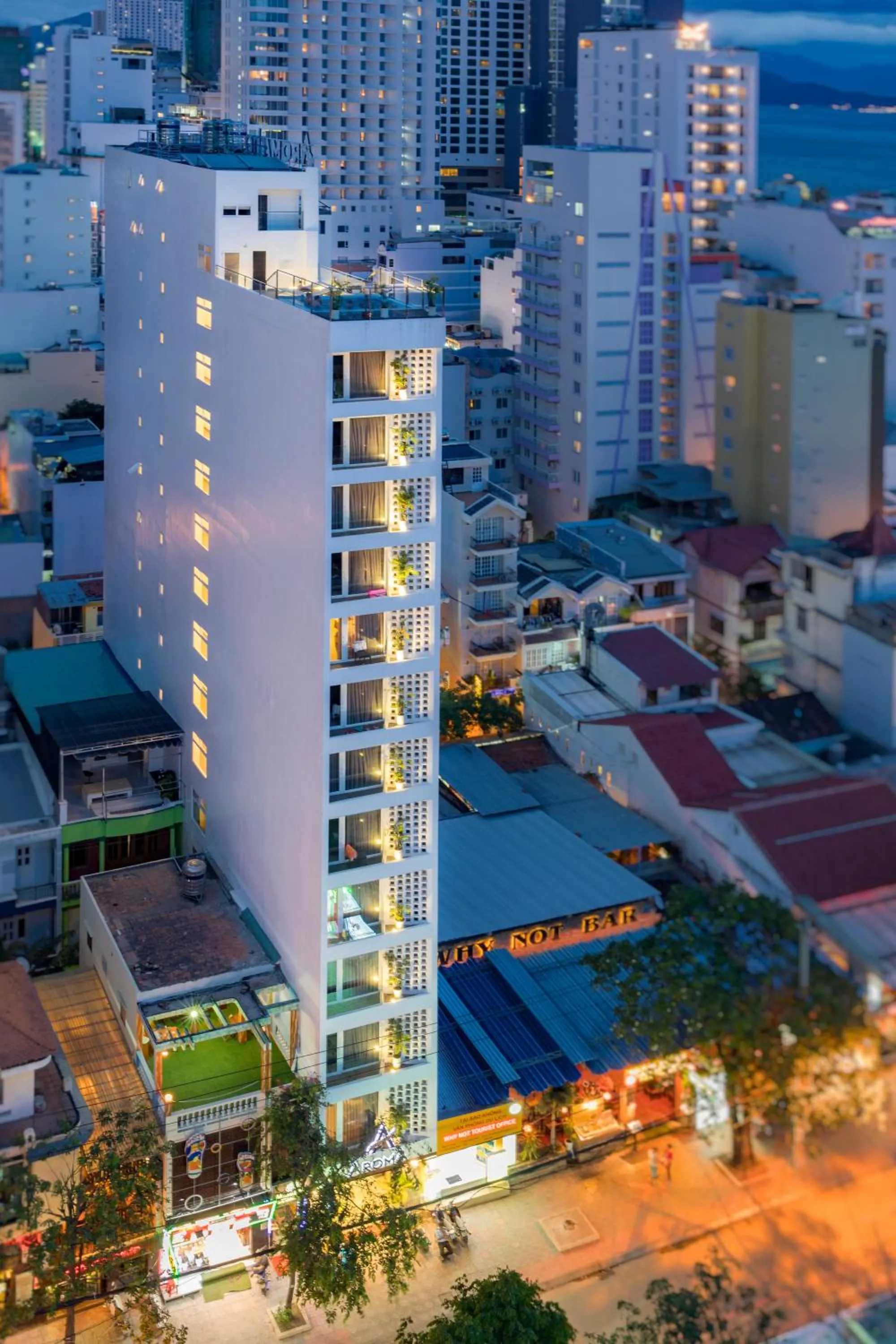 Bird's eye view in Aroma Nha Trang Boutique Hotel