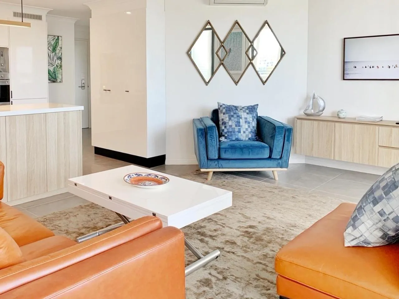 Living room in Bridgewater Apartments