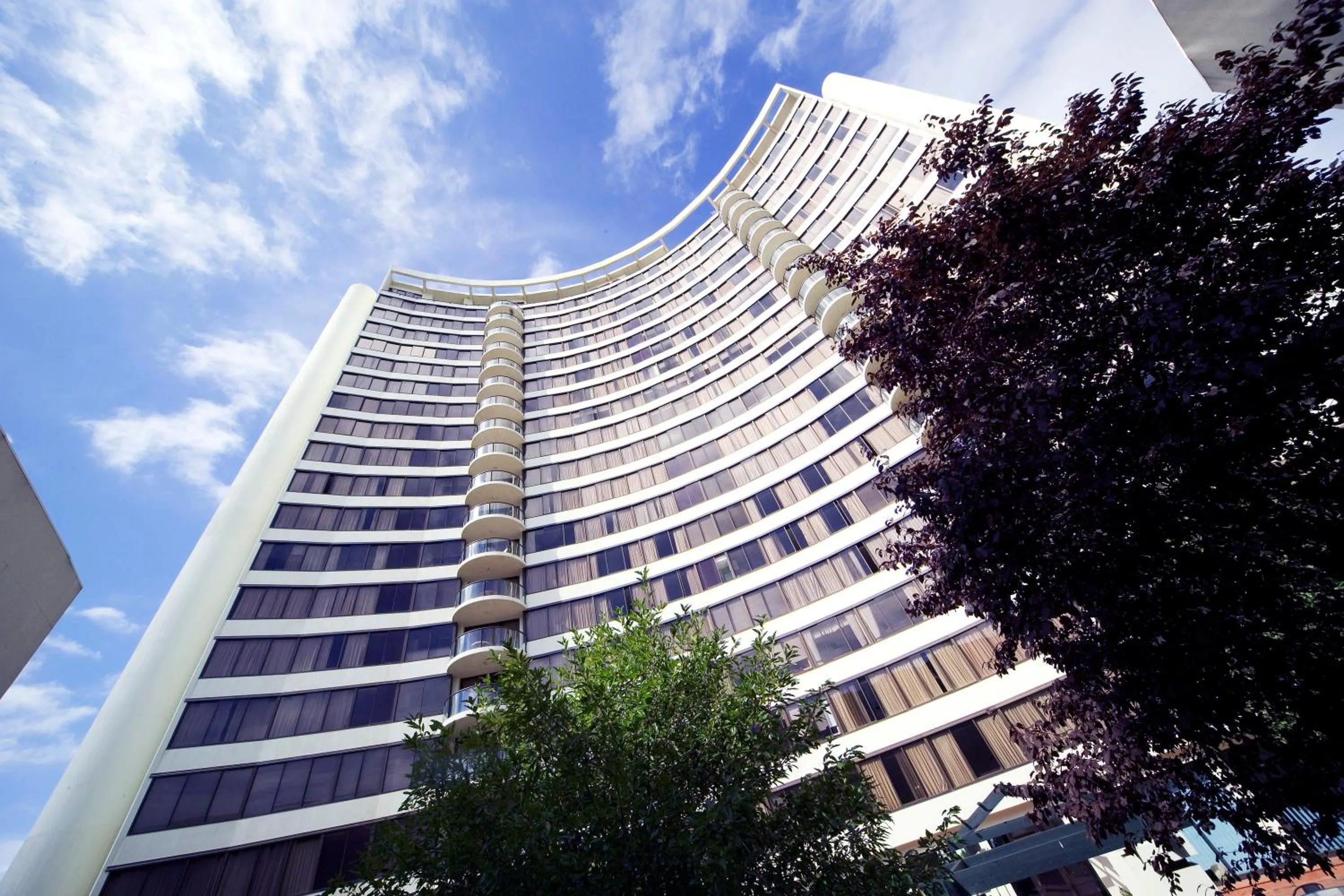 Facade/entrance in BreakFree Capital Tower Apartments