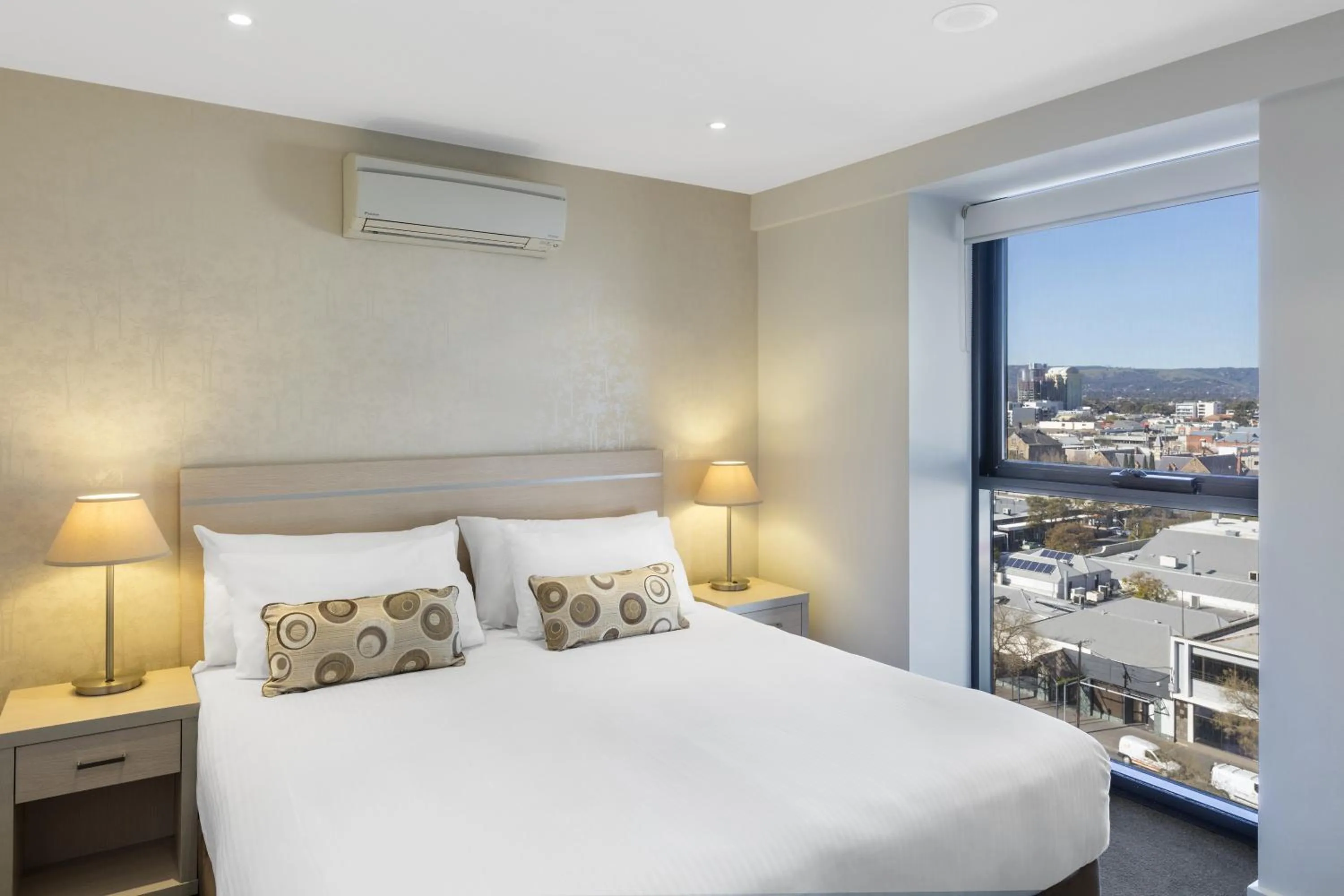 View (from property/room), Bed in iStay Precinct Adelaide