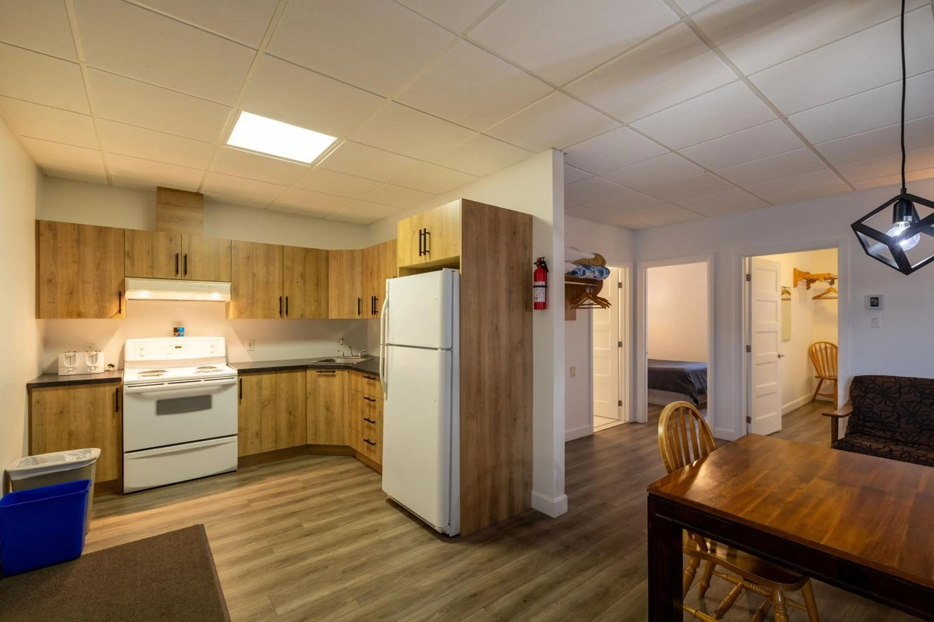 Kitchen or kitchenette in Motel Et Condo Chez Charley