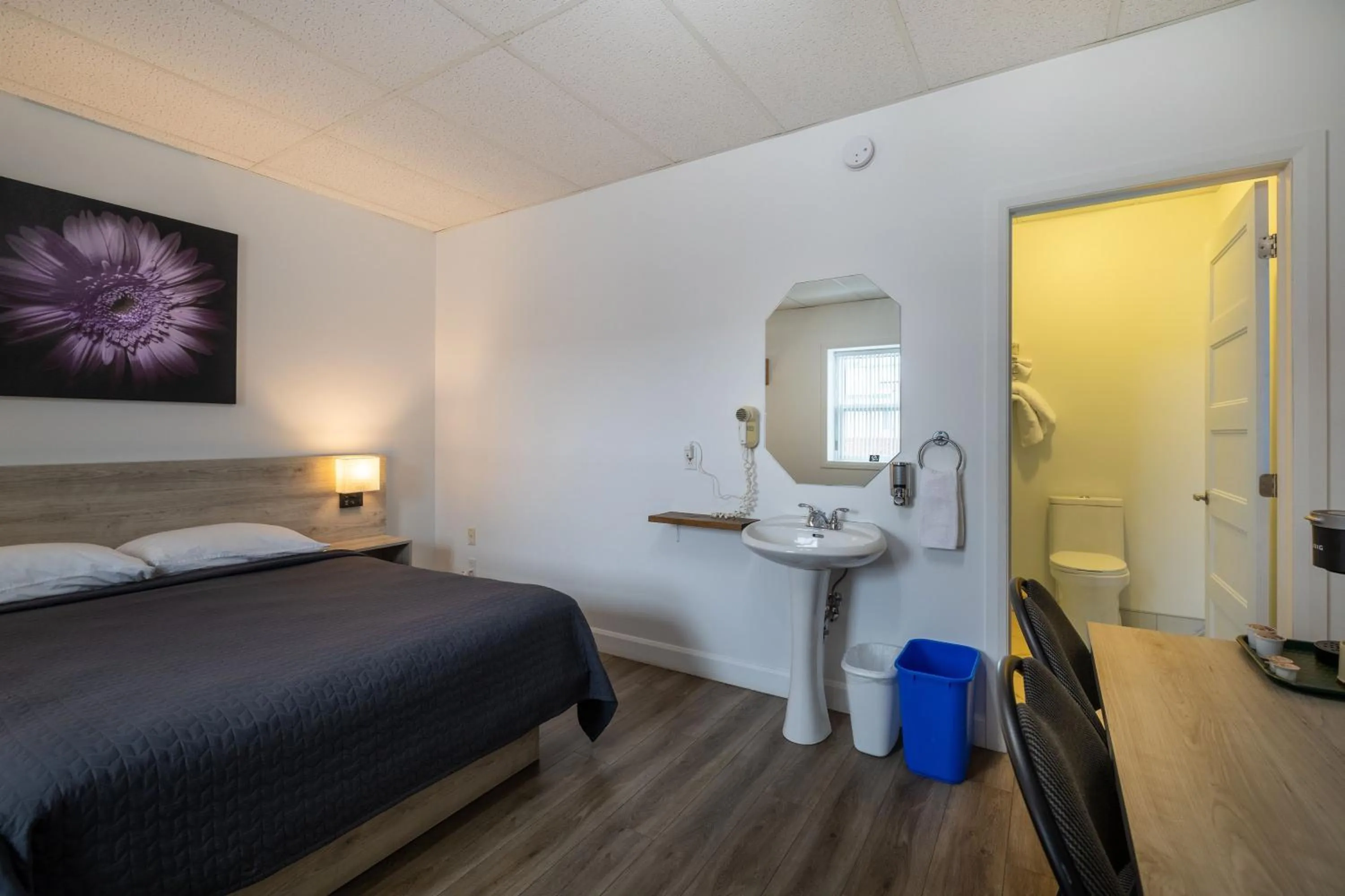 Bedroom, Bed in Motel Et Condo Chez Charley