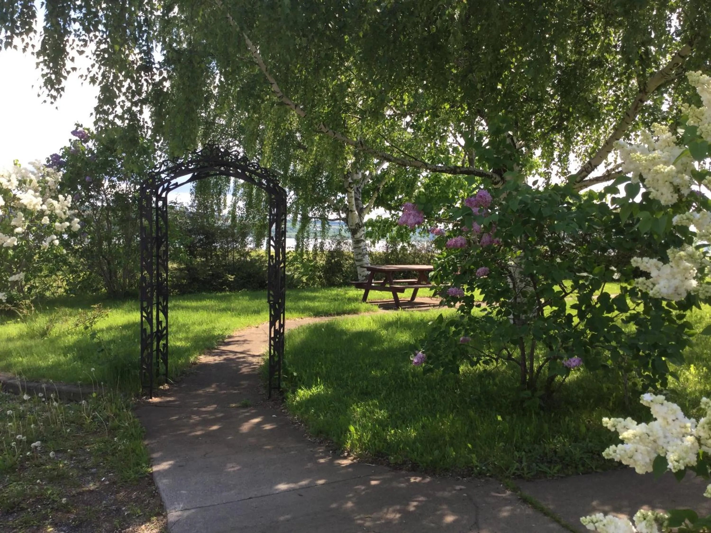 Garden view in Motel Et Condo Chez Charley