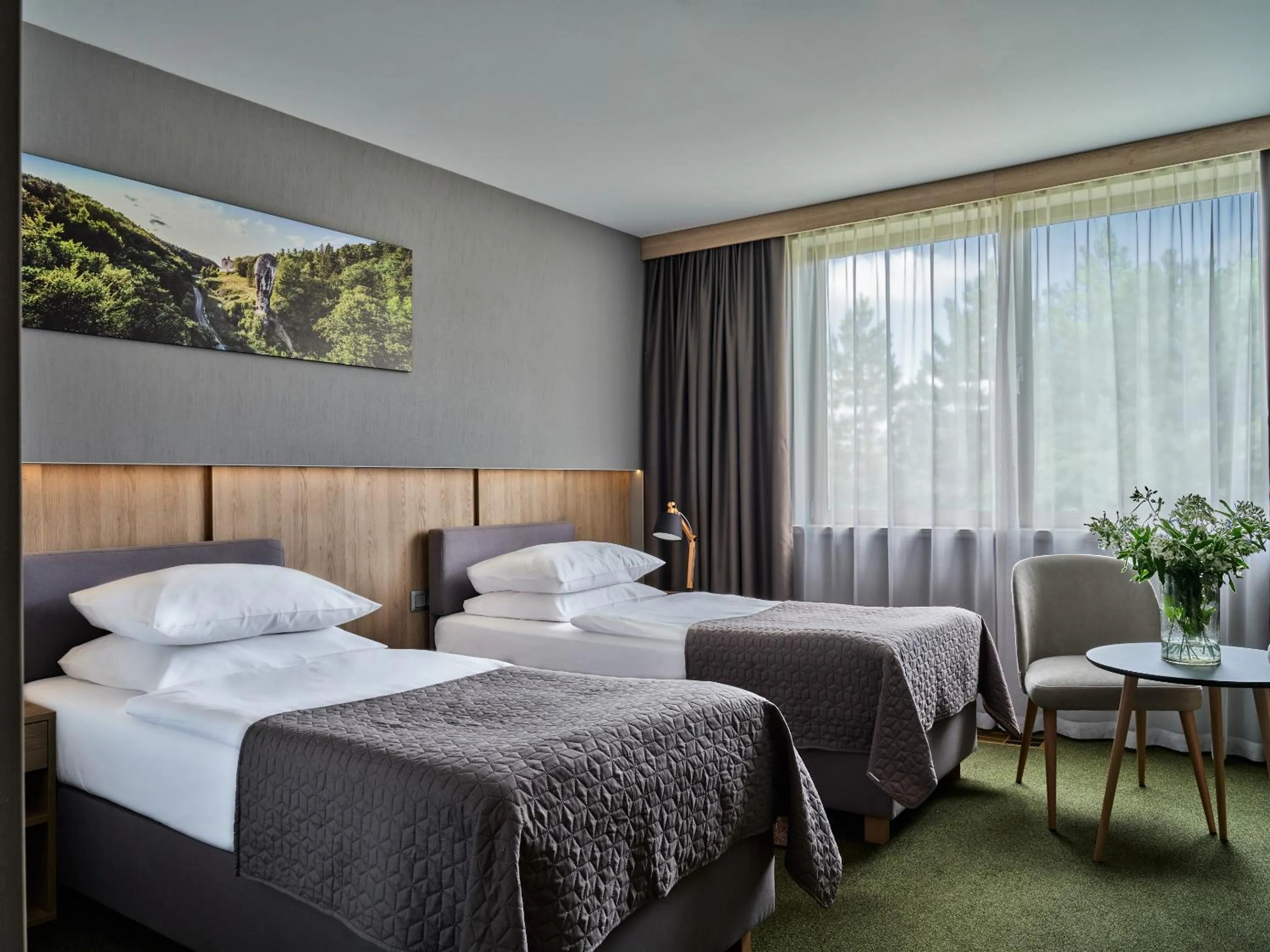 Bed in Hotel Great Polonia Kraków Airport