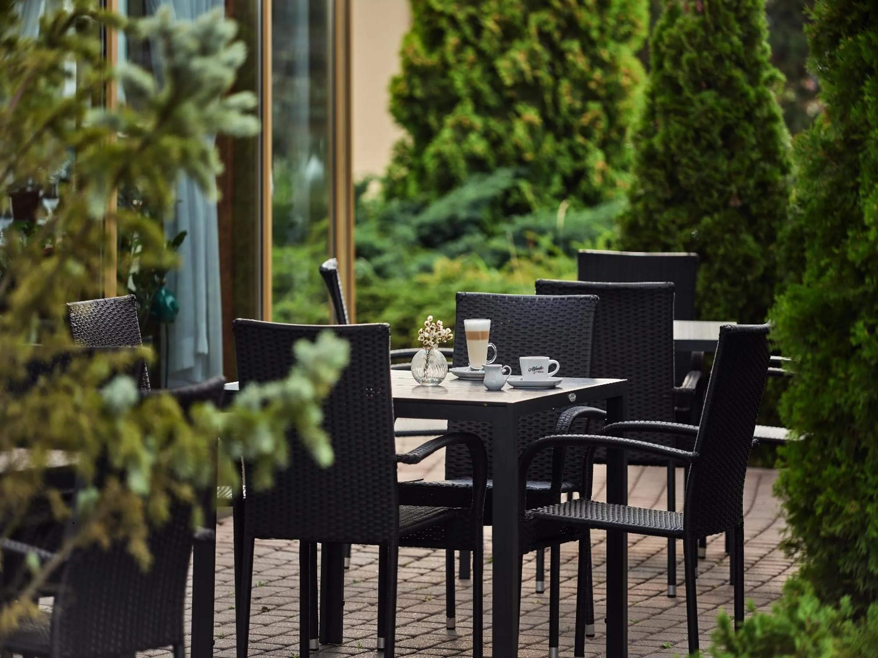 Patio in Hotel Great Polonia Kraków Airport