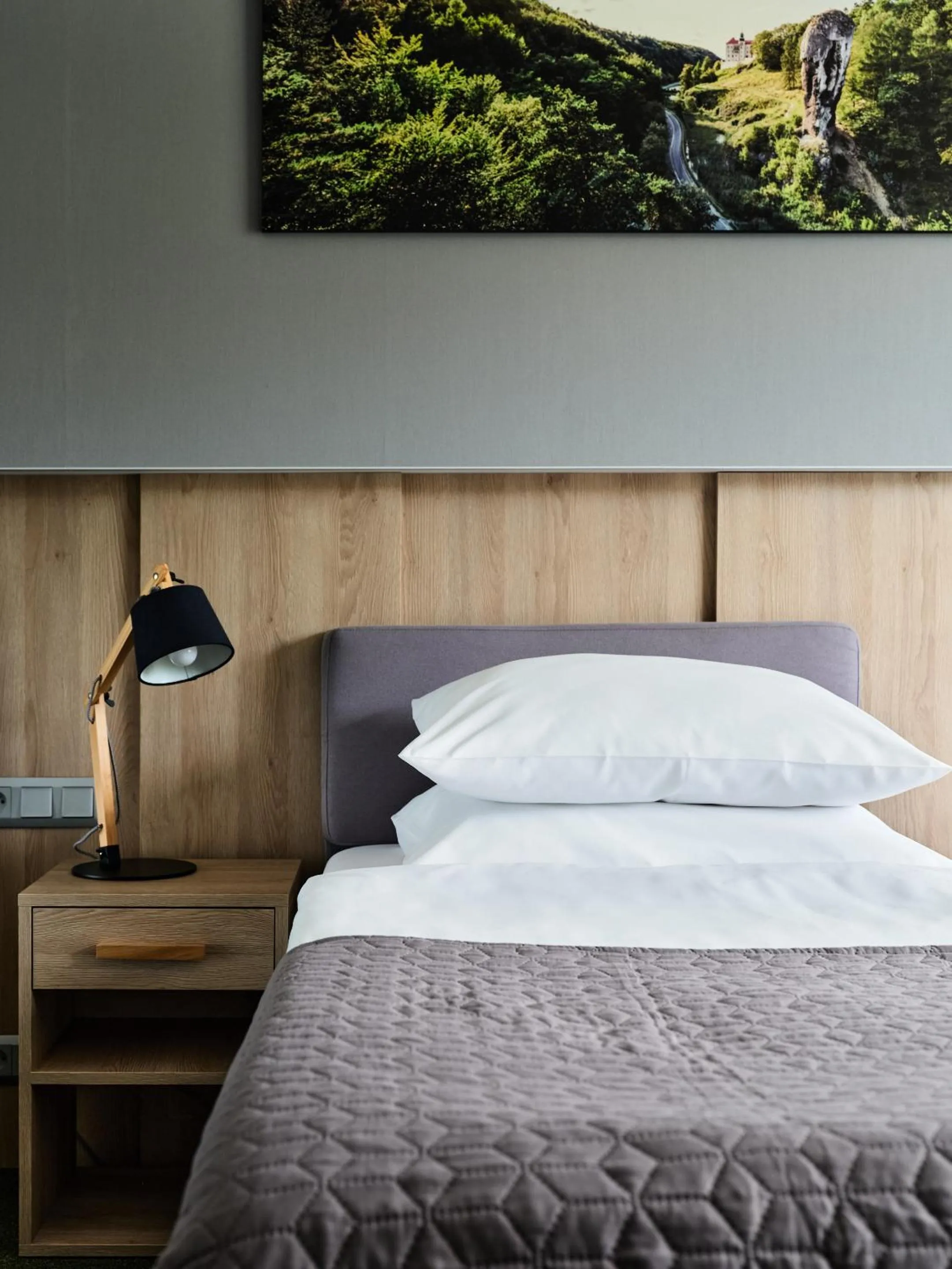 Bed in Hotel Great Polonia Kraków Airport